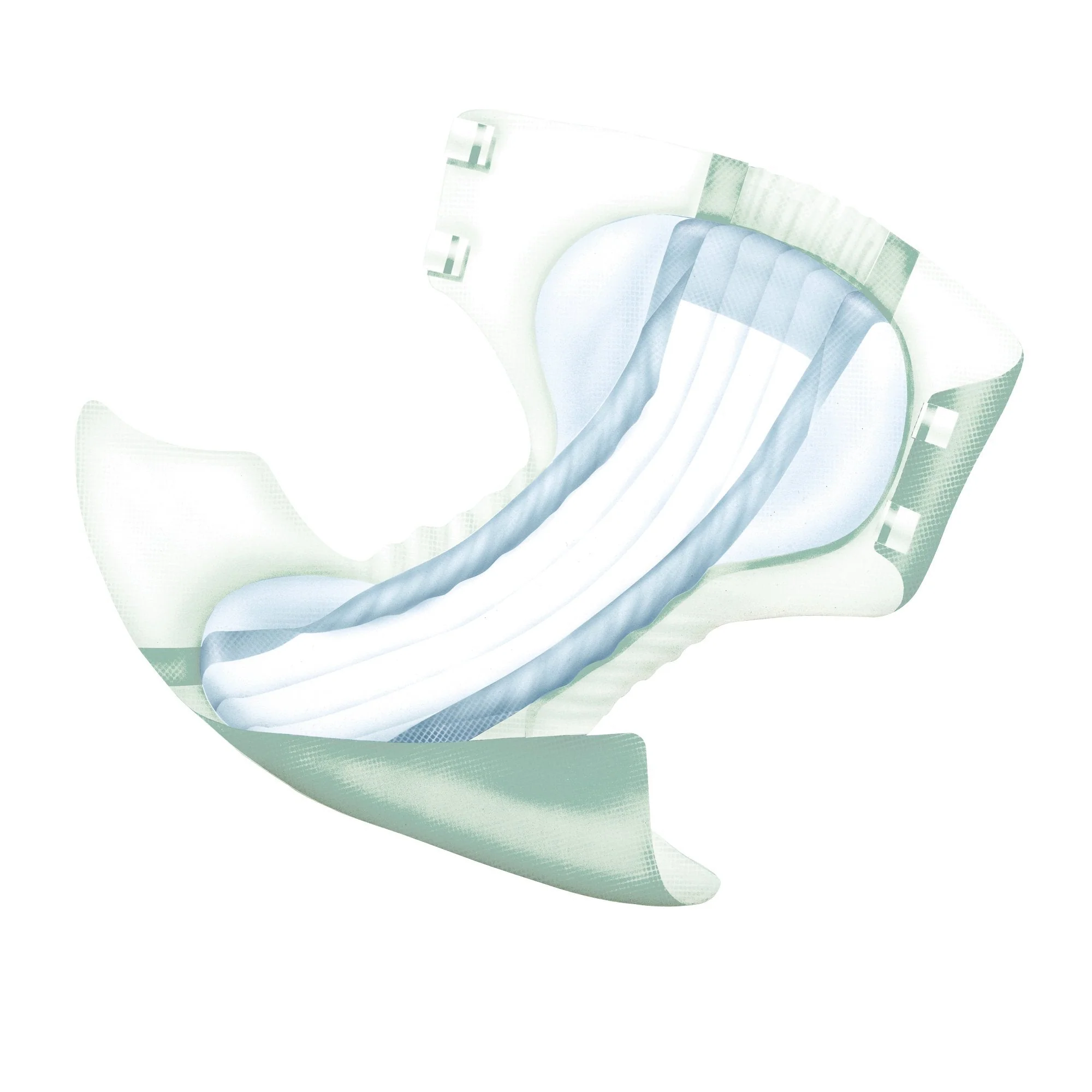 Abena North America Abena Delta-Form L2 Incontinence Brief, Large (80/CS) - Image 2