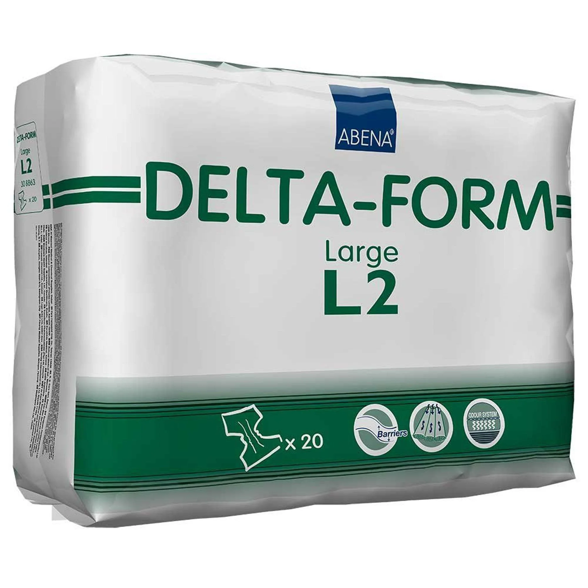 Abena North America Abena Delta-Form L2 Incontinence Brief, Large (80/CS) - Image 3
