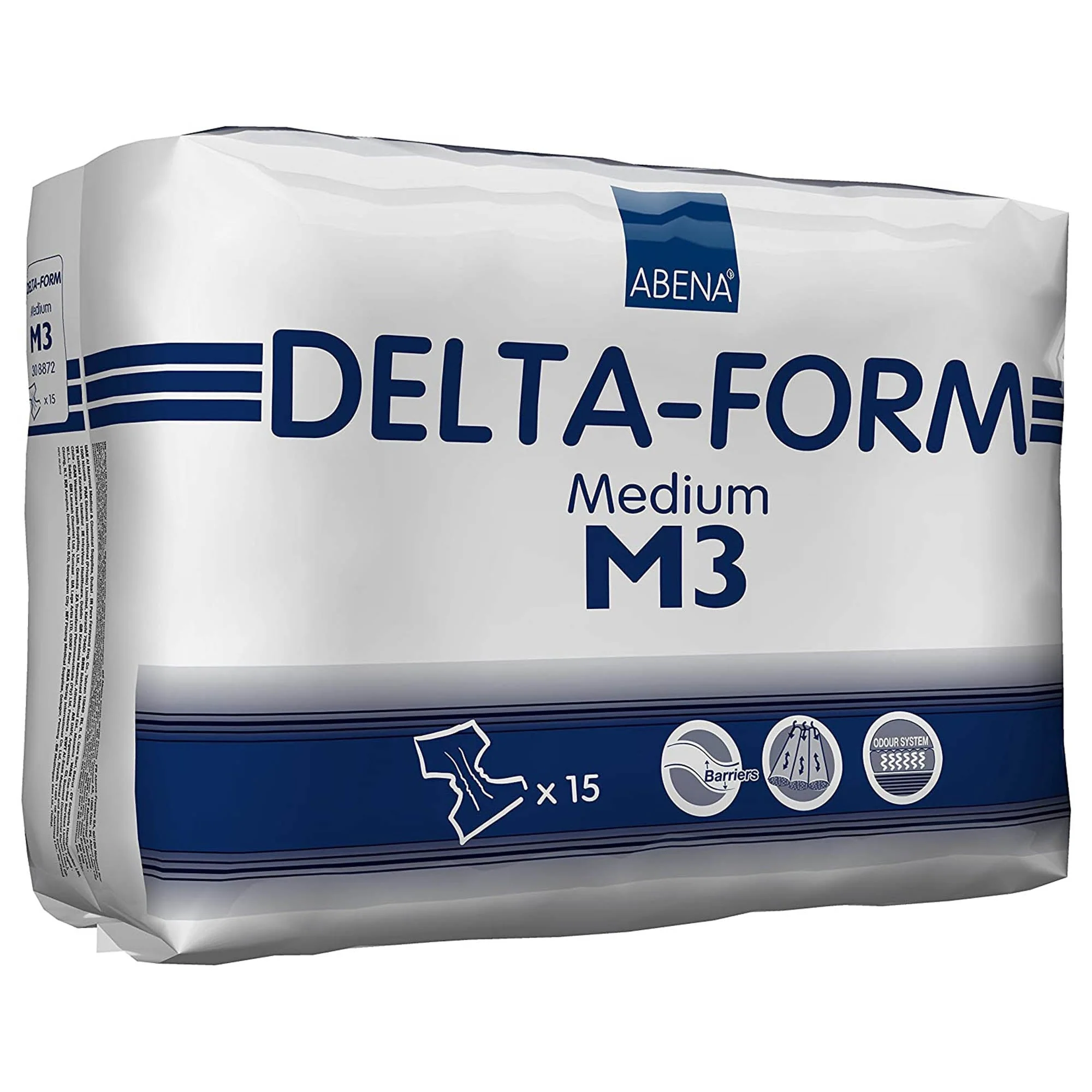 Incontinence Brief Abena Delta-Form Adult Medium Unisex Disposable Heavy Absorbency