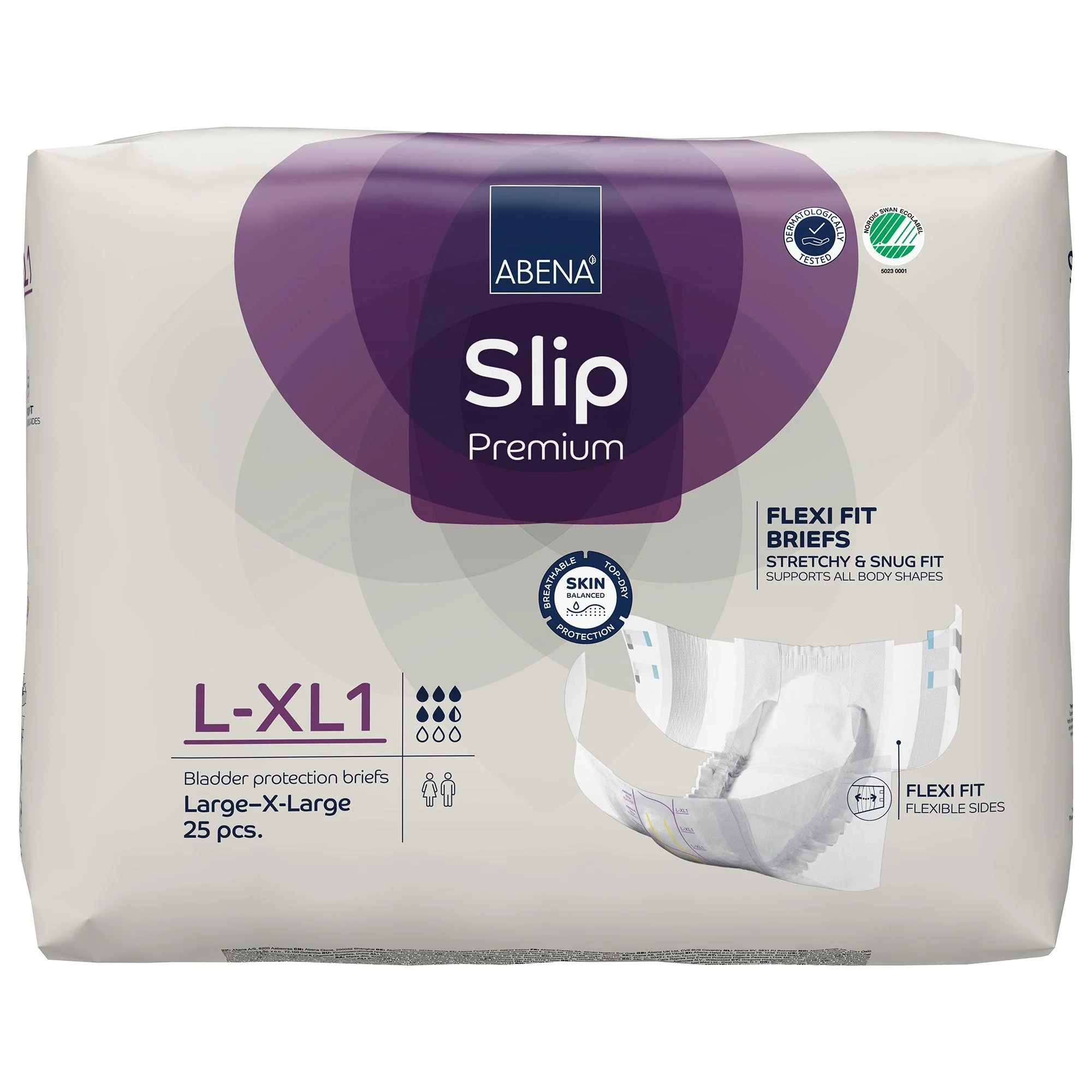 Abena North America Abena Slip Premium Flexi Fit Incontinence Briefs, L-XL1 (100/CS) - Image 2