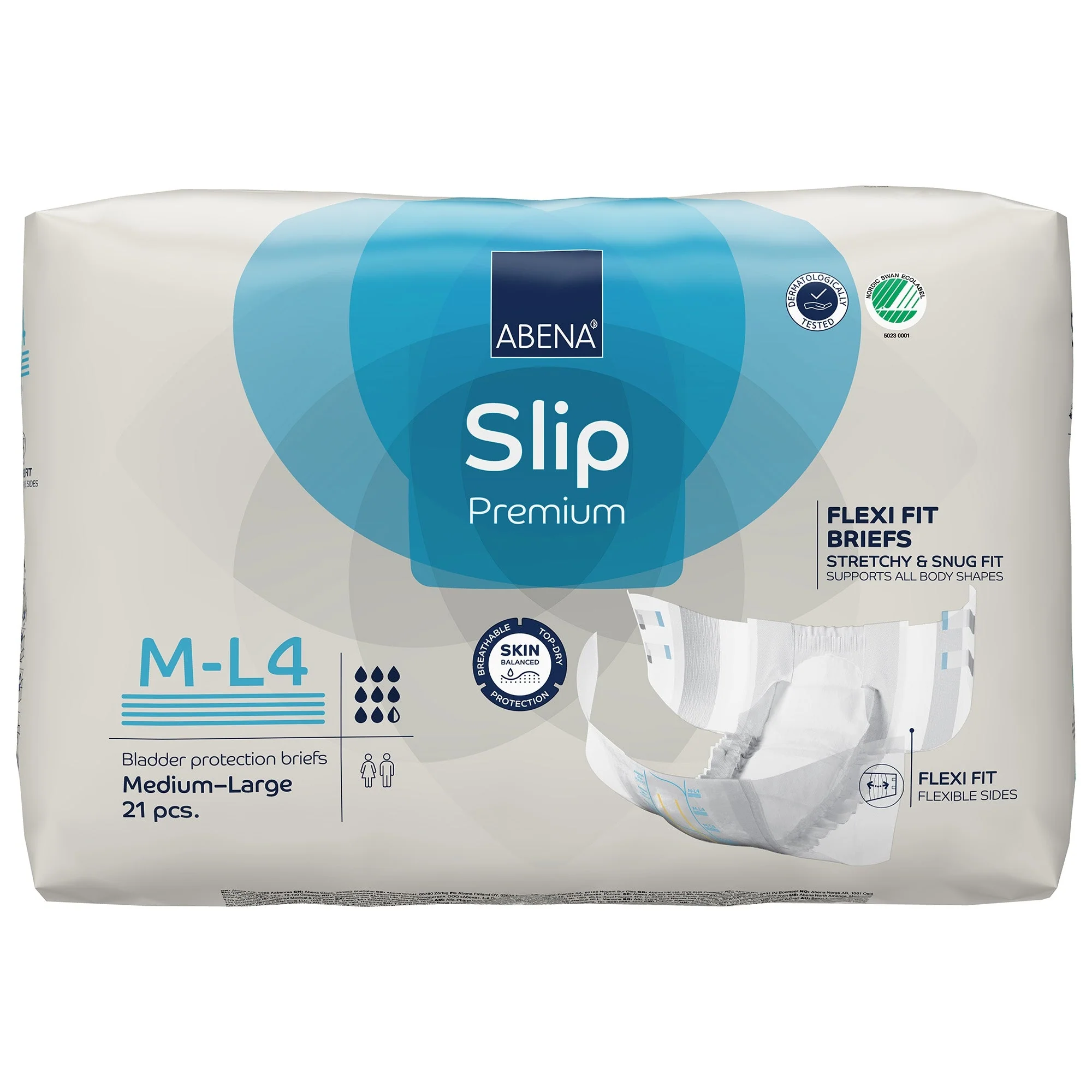 Abena North America Abena Slip Premium Flexi Fit Incontinence Briefs, M-L4 (84/CS) - Image 2