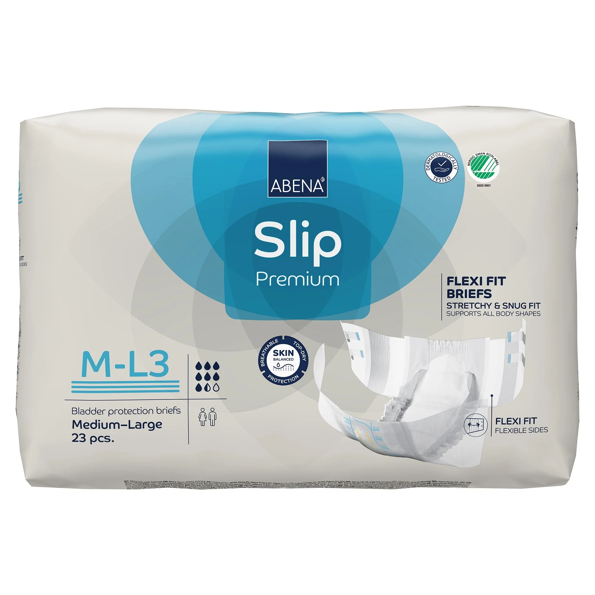 Abena North America Abena Slip Premium Flexi Fit Incontinence Briefs, M-L3 (92/CS) - Image 2