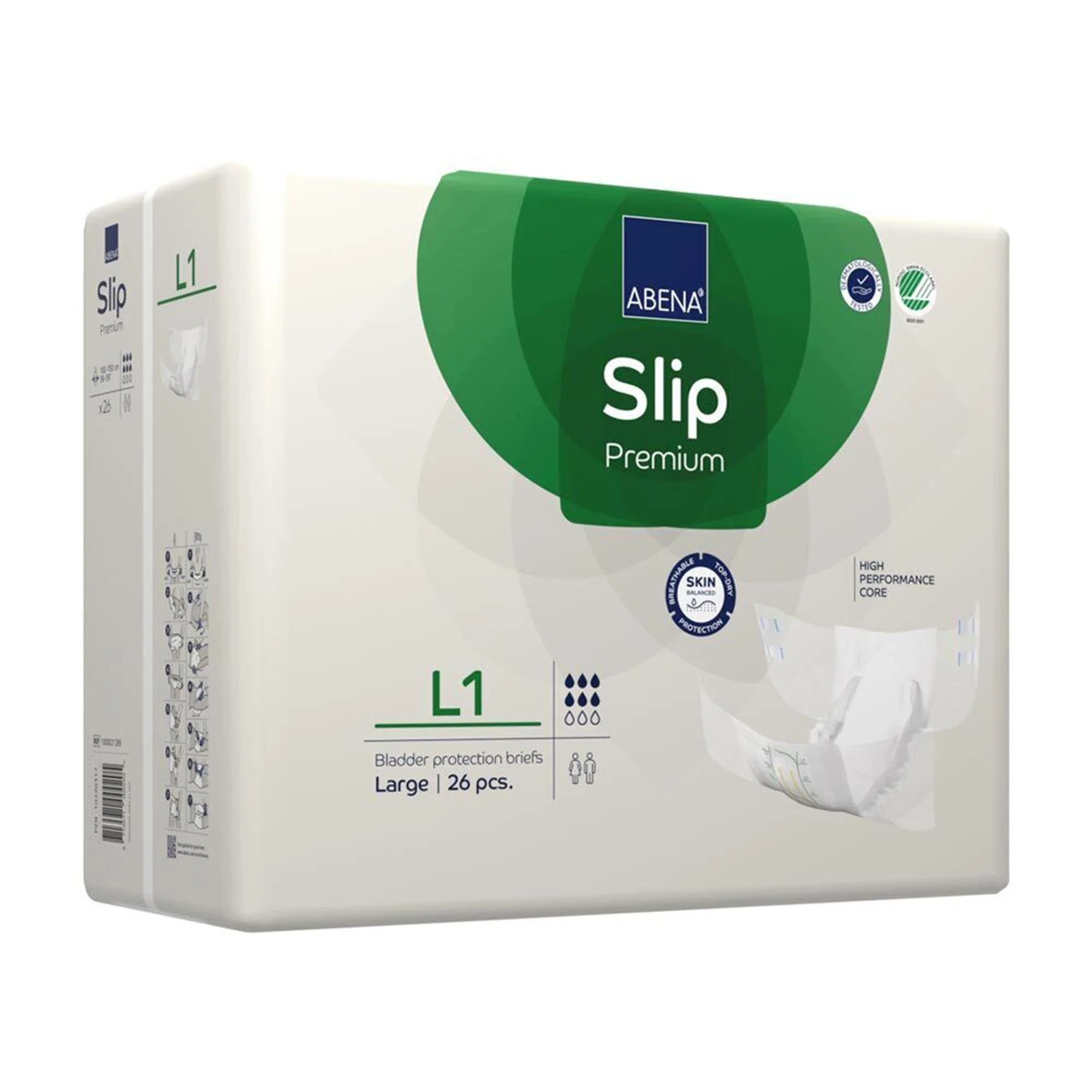 Abena North America Abena Slip Premium L1 Incontinence Brief, Large (104/CS) - Image 3