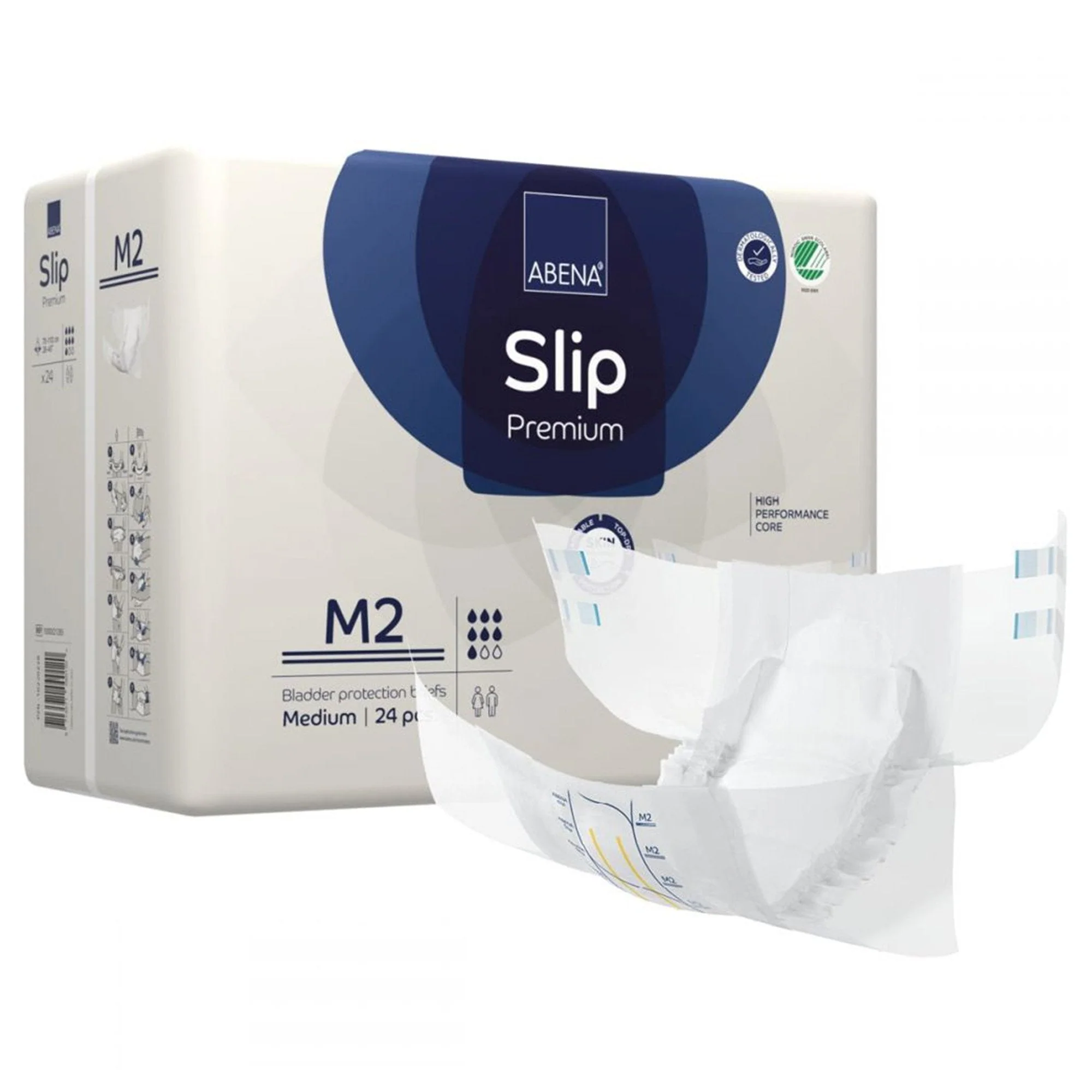 Abena North America Abena Slip Premium M2 Incontinence Brief, Medium (96/CS)