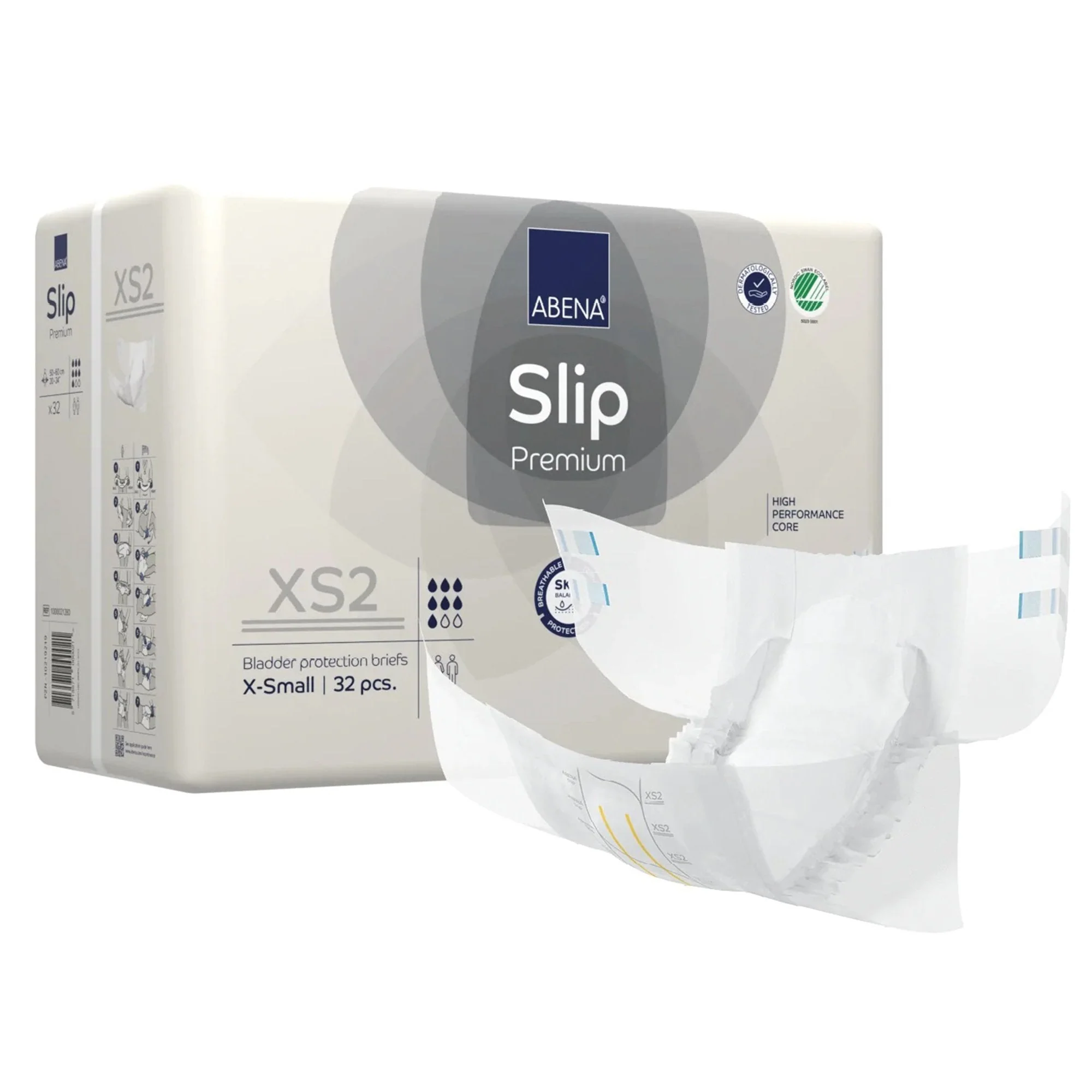 Abena North America Abena Slip Premium XS2 Incontinence Brief, X-Small (128/CS)