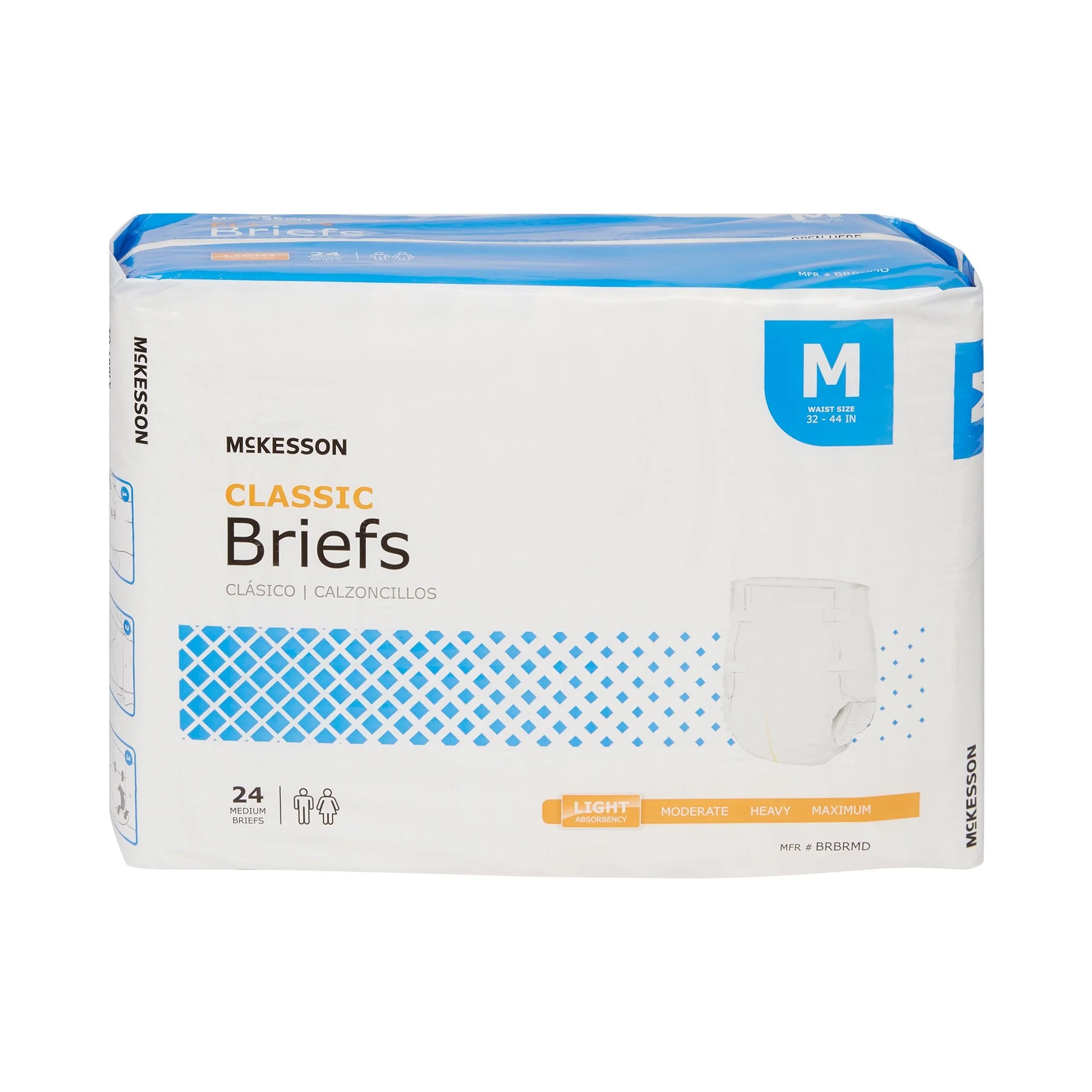 McKesson Brand McKesson Classic Light Absorbency Incontinence Brief, Medium (96/CS) - Image 5