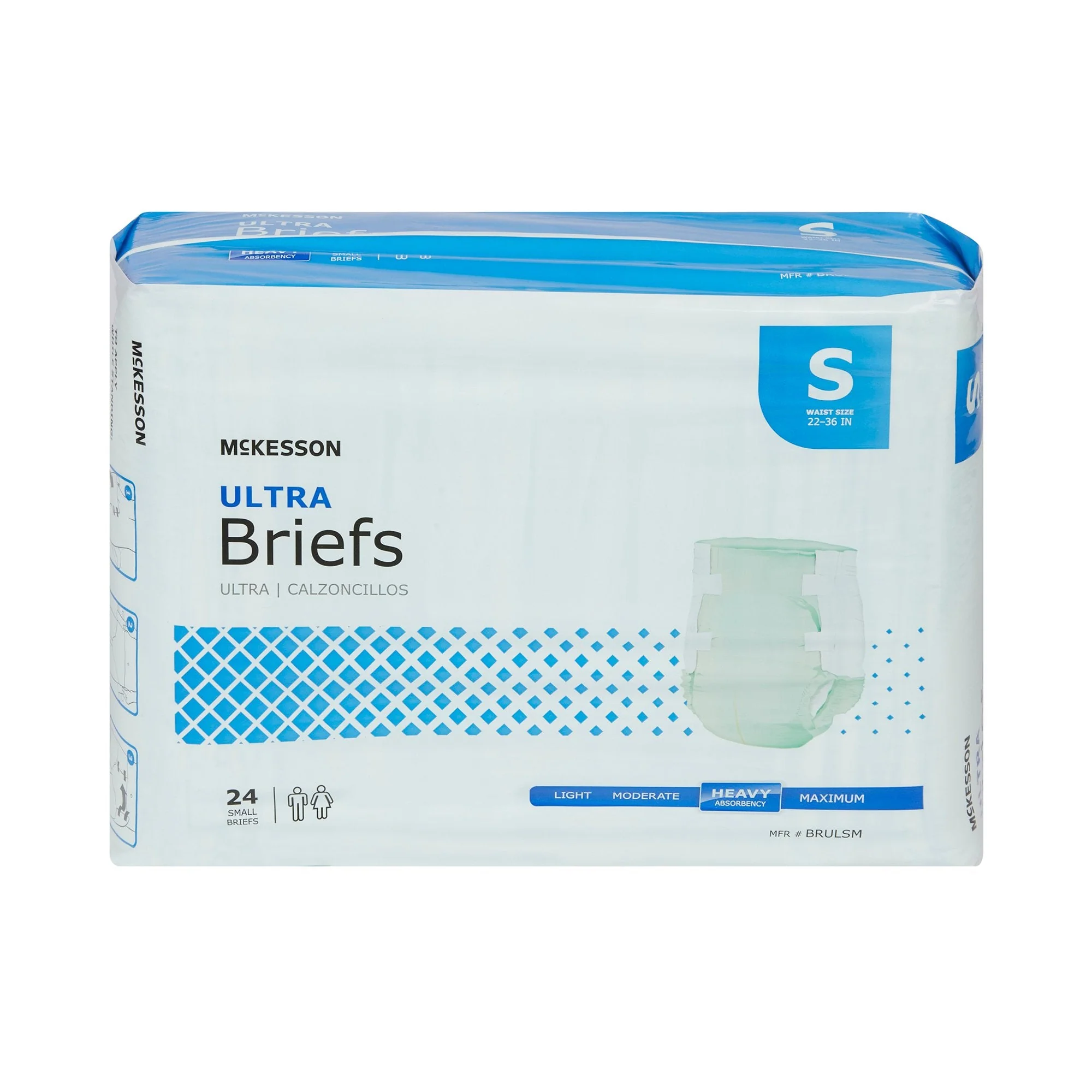 McKesson Brand McKesson Ultra Heavy Absorbency Incontinence Brief, Small (4/CS) - Image 5