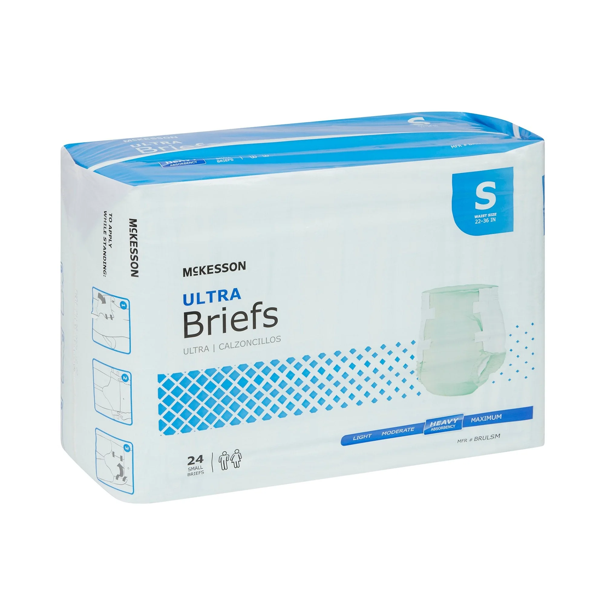 McKesson Brand McKesson Ultra Heavy Absorbency Incontinence Brief, Small (4/CS) - Image 6
