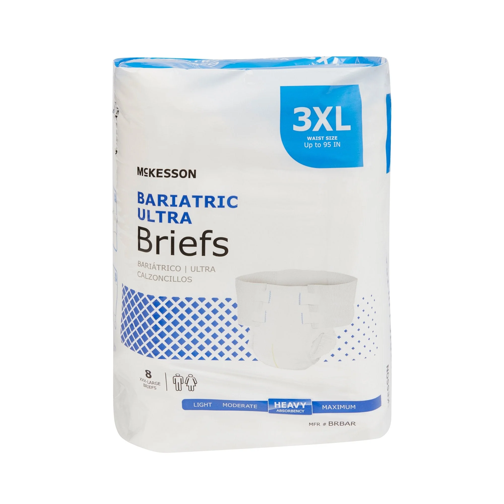McKesson Brand McKesson Ultra Heavy Absorbent Incontinence Brief, Bariatric (4/CS) - Image 5