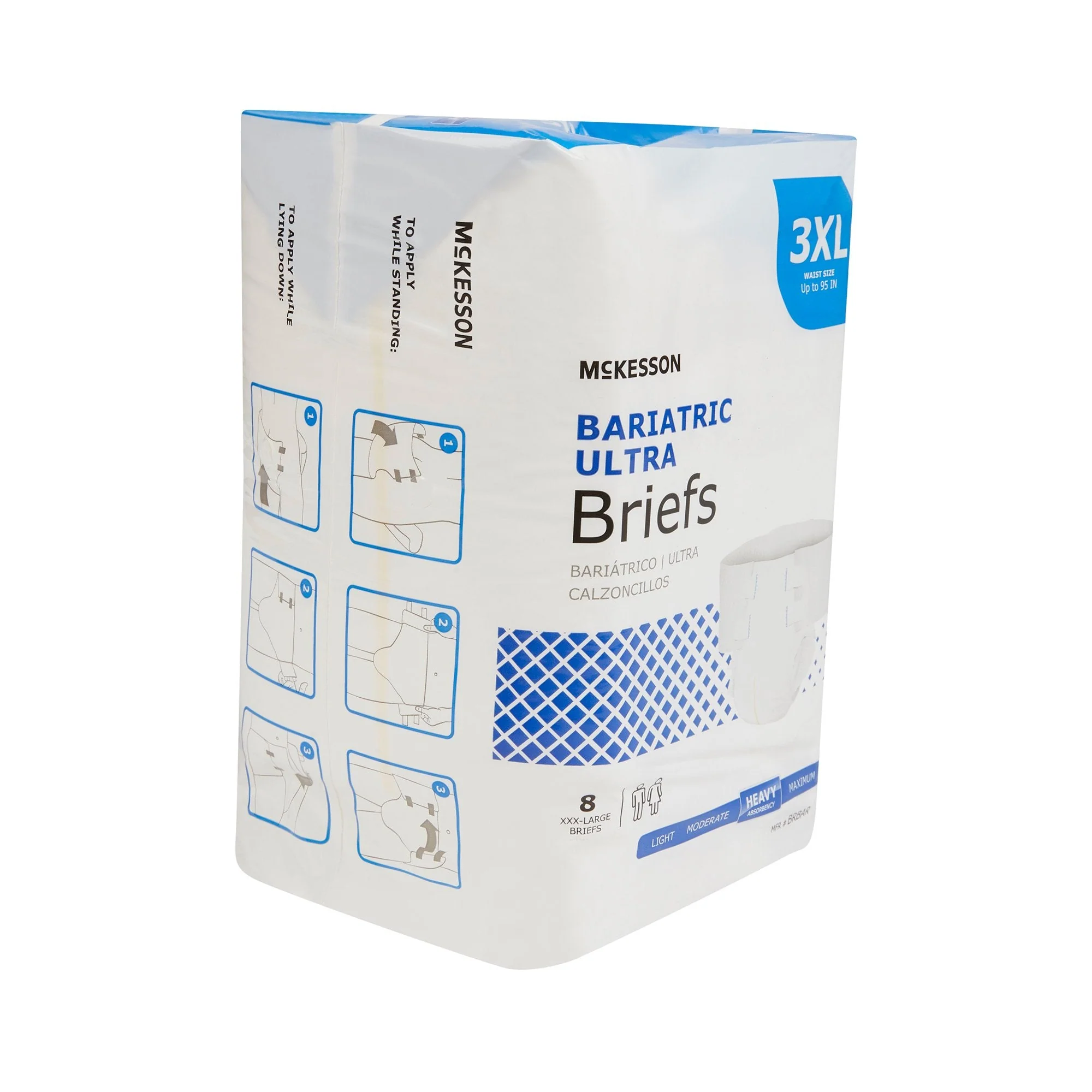 McKesson Brand McKesson Ultra Heavy Absorbent Incontinence Brief, Bariatric (4/CS) - Image 6