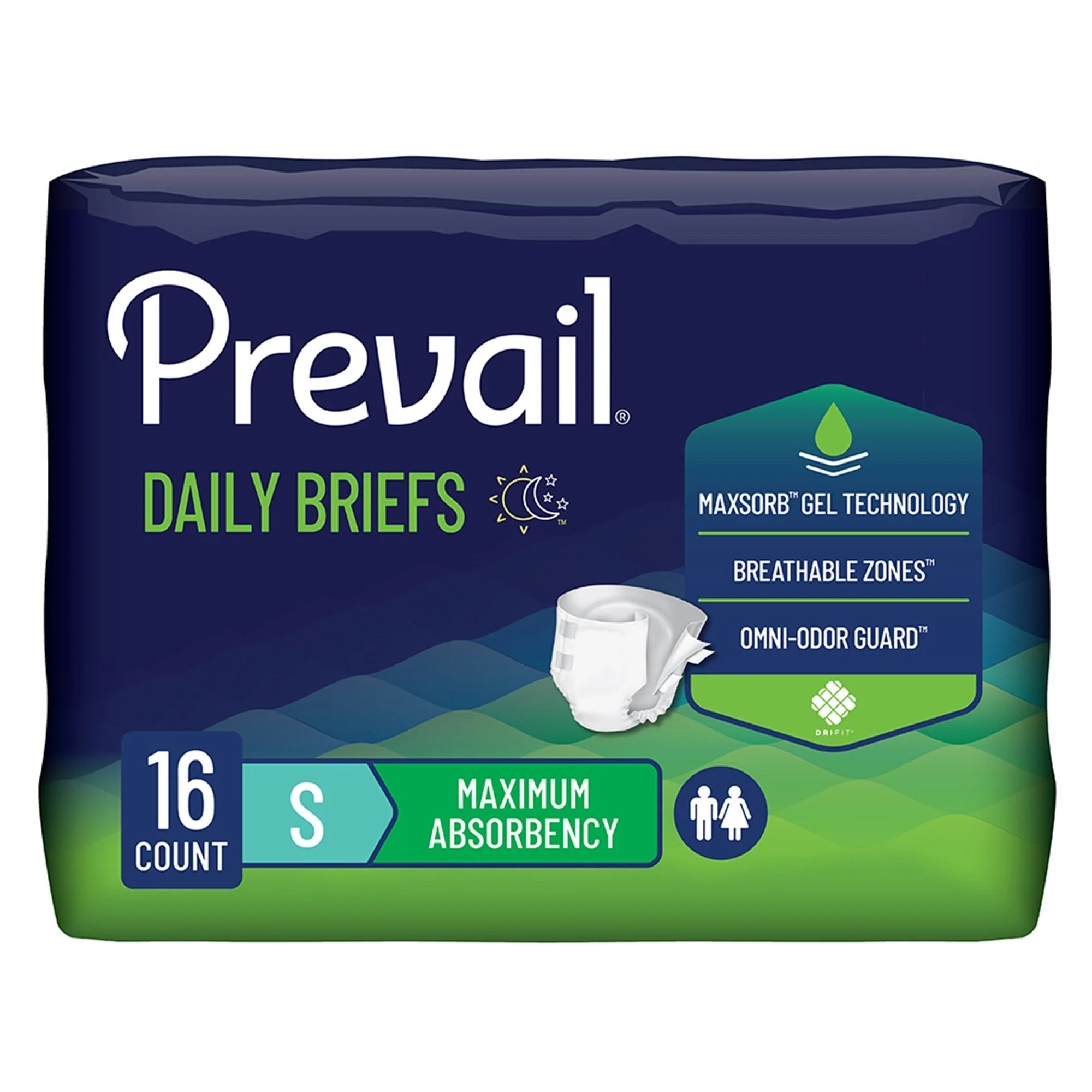 First Quality Products LLC Prevail Maximum Incontinence Brief, Small (6/CS)