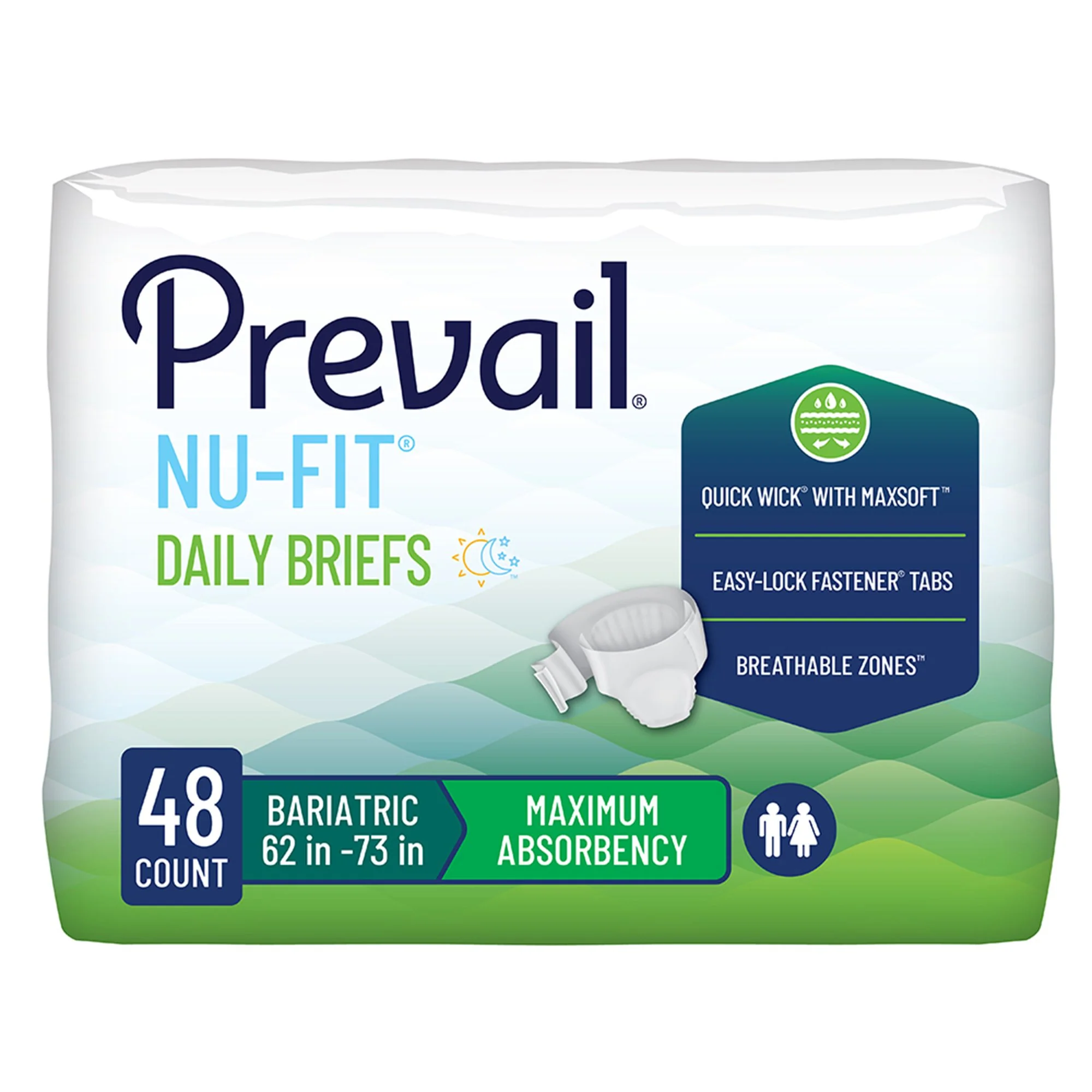 First Quality Products LLC ProCare Unisex Adult Incontinence Brief, Heavy Absorbency, White, 2-XL (48/CS) - Image 2