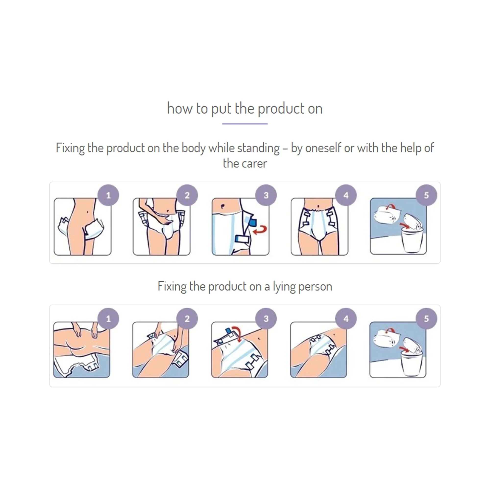 TZMO USA Inc Seni Super Plus Overnight Heavy to Severe Absorbency Incontinence Brief, Medium (40/CS) - Image 5