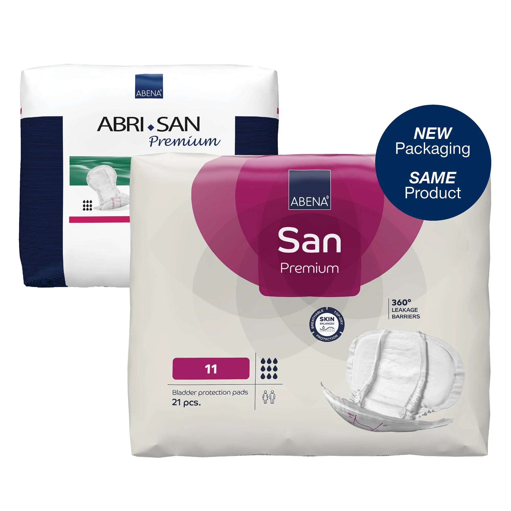 Abena North America Abena San 11 Premium Bladder Protection Pads (84/CS) - Image 2