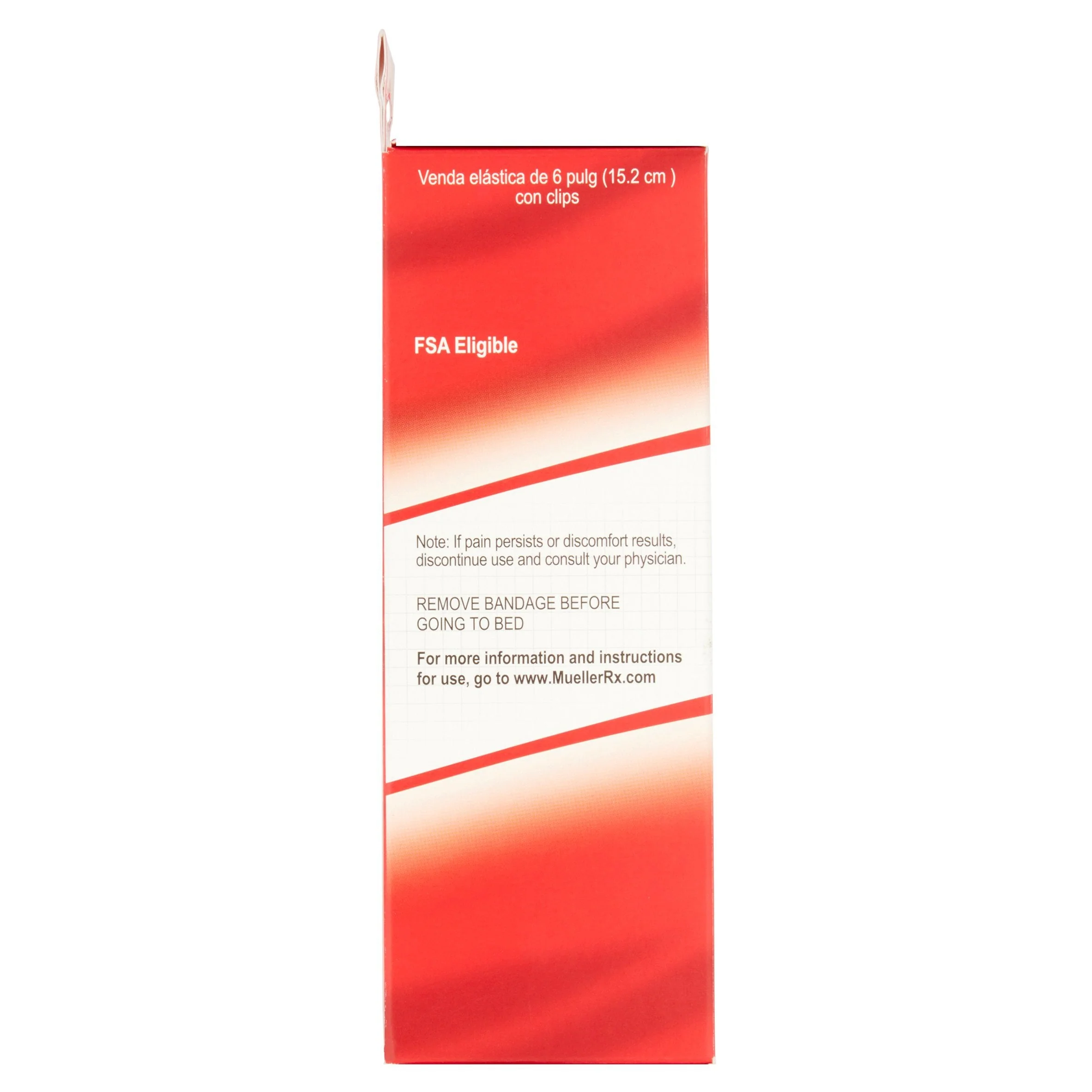 Mueller Sports Medicine Elastic Bandage Mueller 6 Inch X 5.3 Foot Clip Detached Closure Beige NonSterile Standard Compression - Image 3