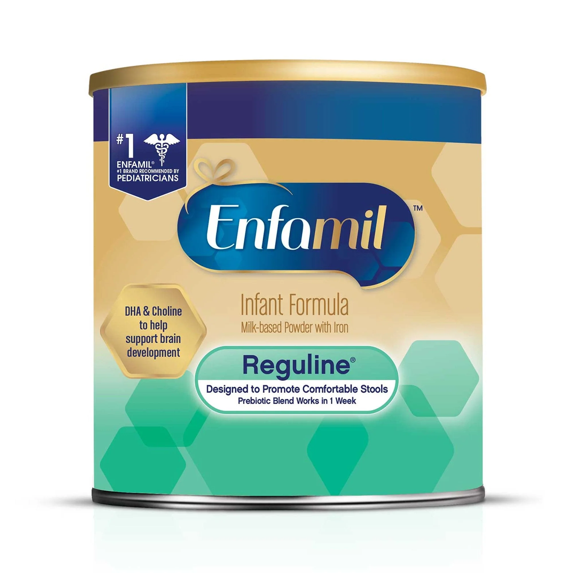 Mead Johnson Enfamil Reguline Powder Infant Formula, 12.4-ounce canister (6/CS)
