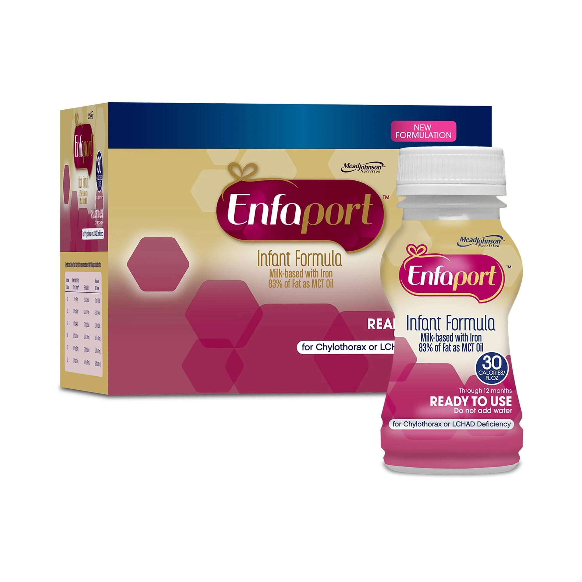 Mead Johnson Enfaport Infant Formula, 6-ounce bottle (24/CS) - Image 2