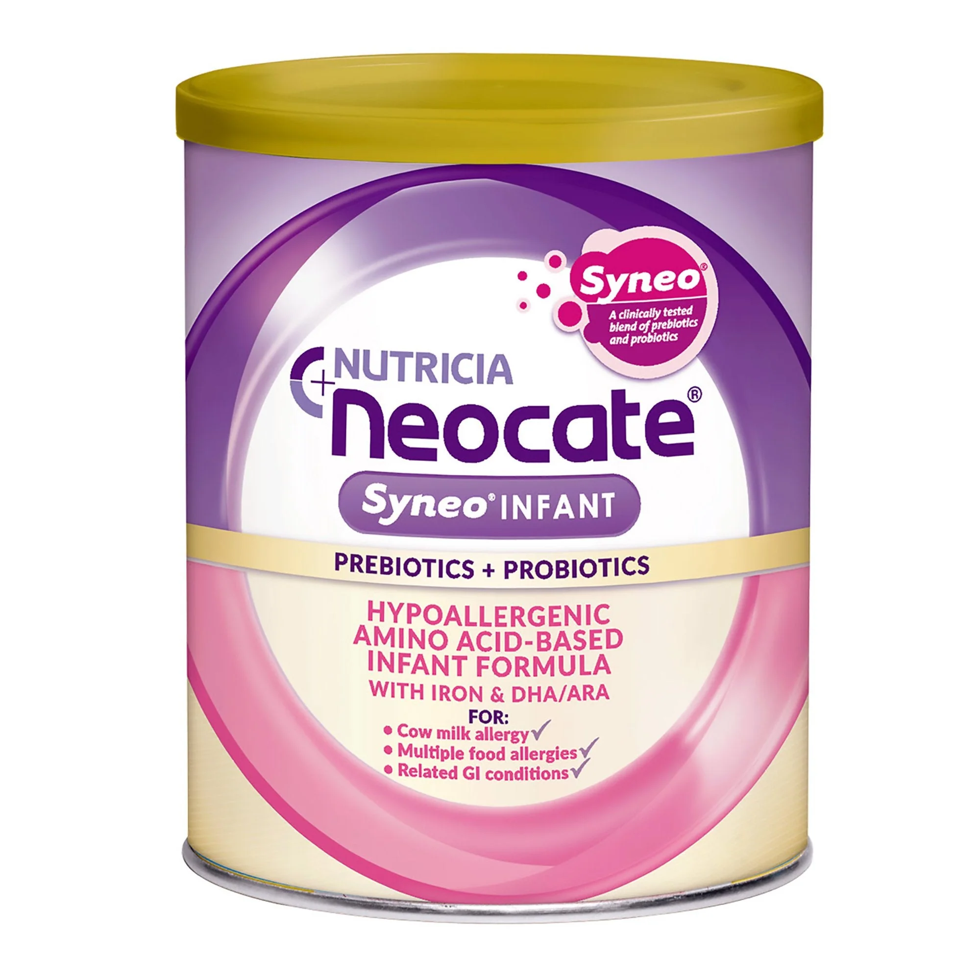 Nutricia North America Neocate Syneo Ready to Use Amino Acid–Based Infant Formula, 400-gram can (4/CS)