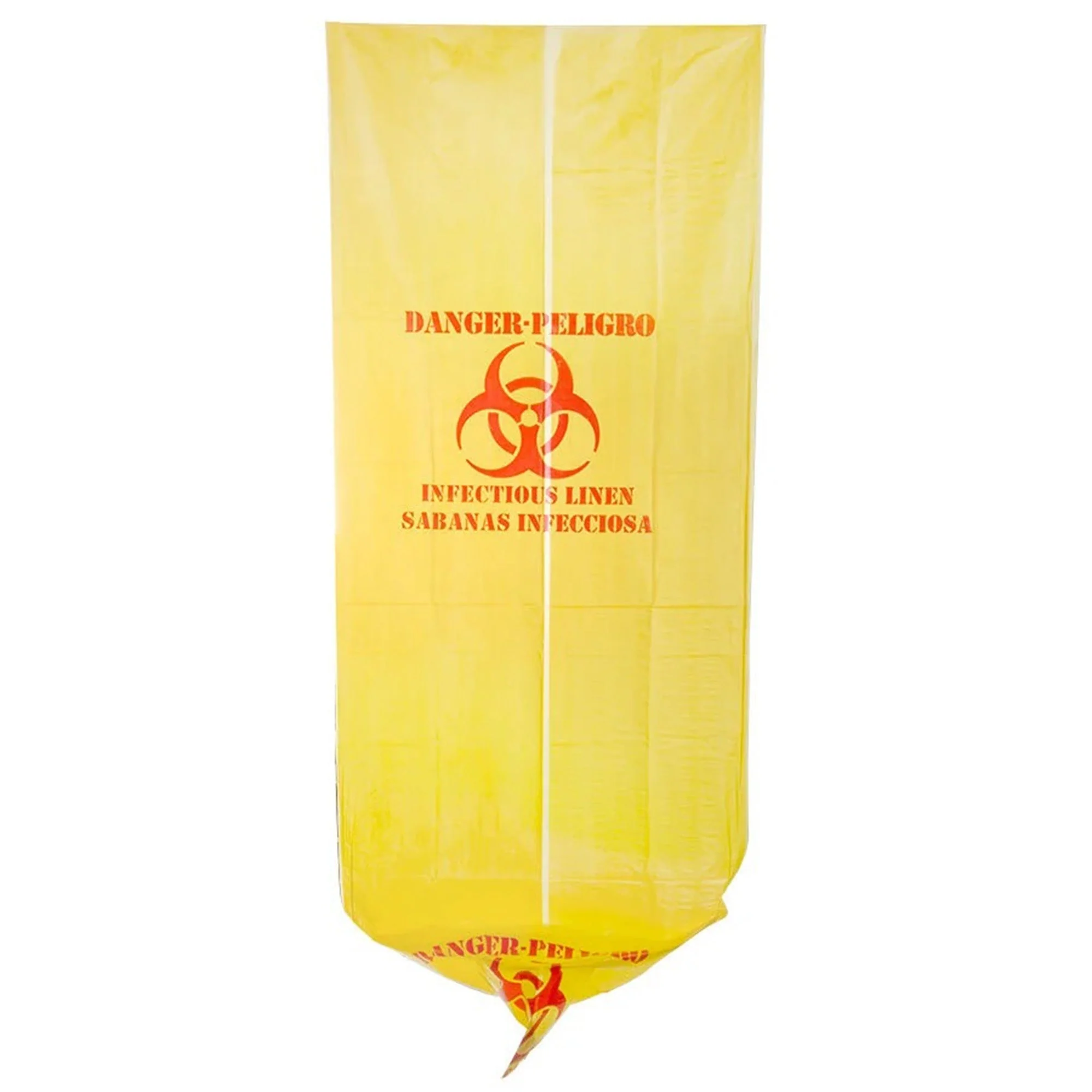 I.B.S. Solutions (Pitt Plastics) Infectious Linen Bag Biohazard Symbol / Infectious Linen 44 gal. Yellow 37 X 50 Inch (10/CS)