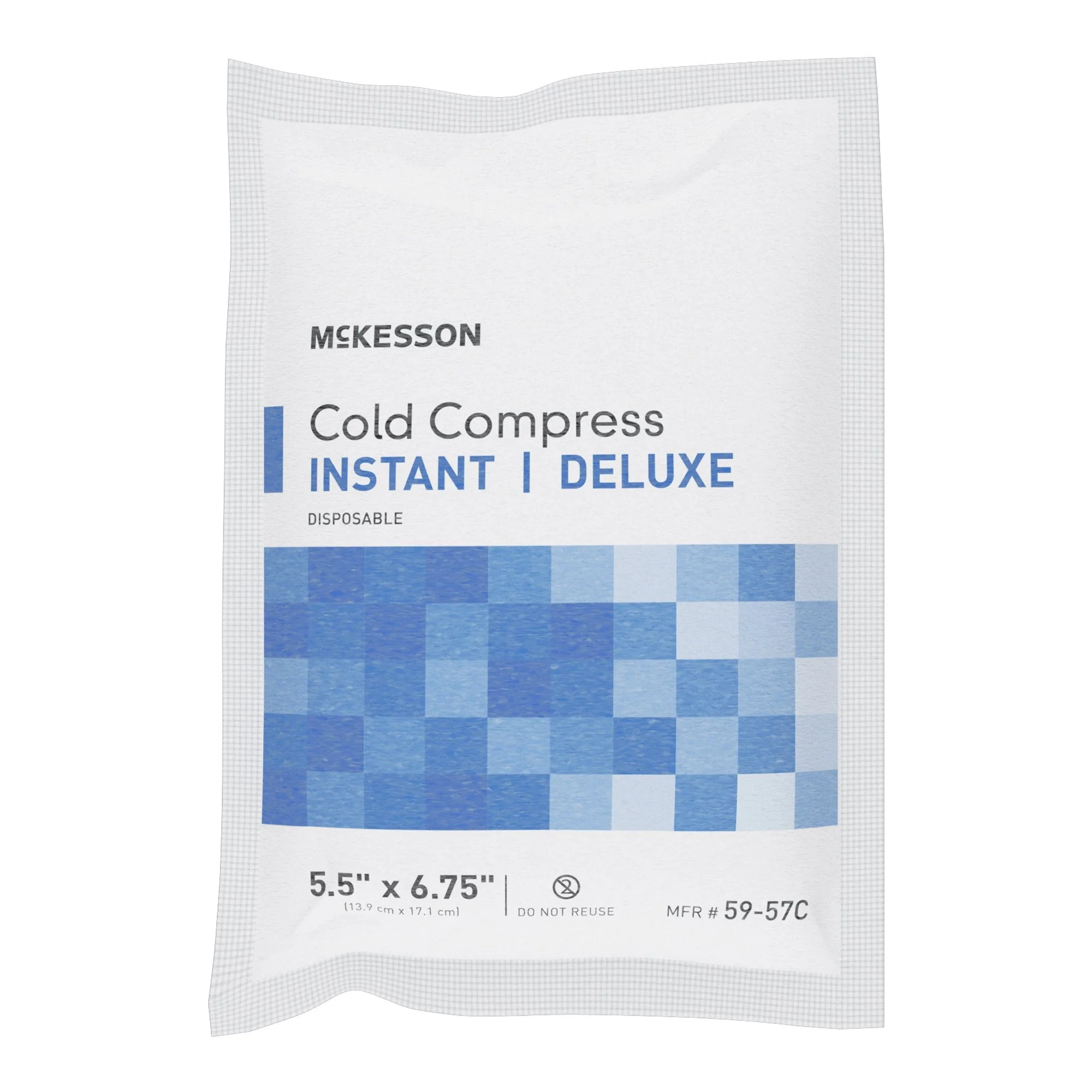 McKesson Brand McKesson Deluxe Soft Cloth Instant Cold Pack, 5.5 x 6.75 Inch (24/CS)