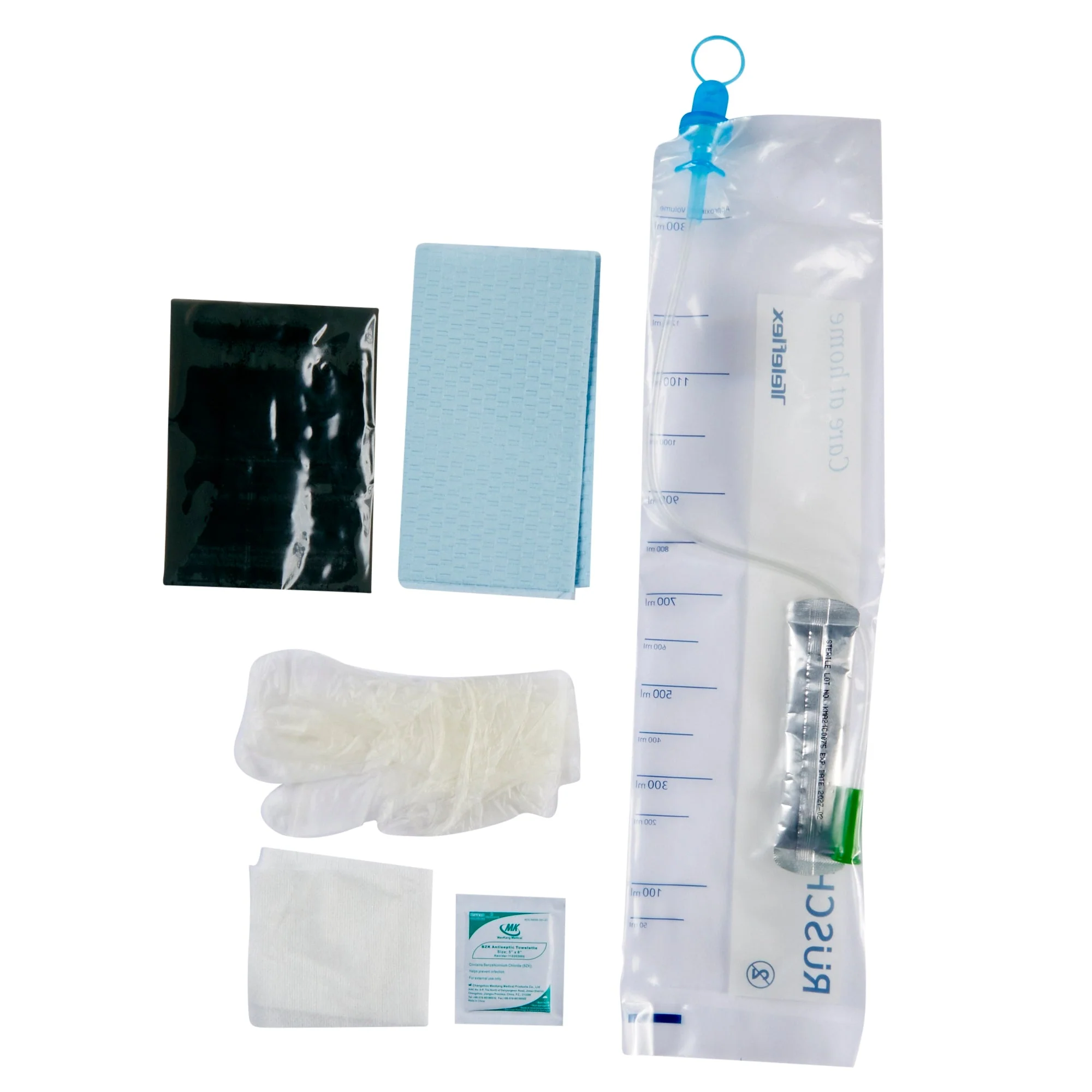 Intermittent Catheter Tray MMG H20 Closed System 14 Fr. Without Balloon Hydrophilic Coated