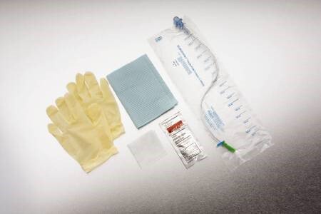 Intermittent Catheter Tray MMG Straight Tip 16 Fr. Without Balloon PVC