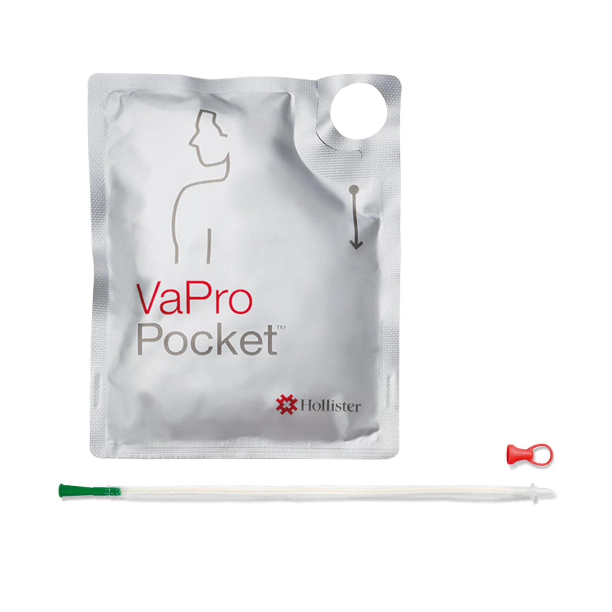 Intermittent Catheter Tray VaPro Plus Pocket Straight Tip 14 Fr. Hydrophilic Coated Phthalates-Free PVC