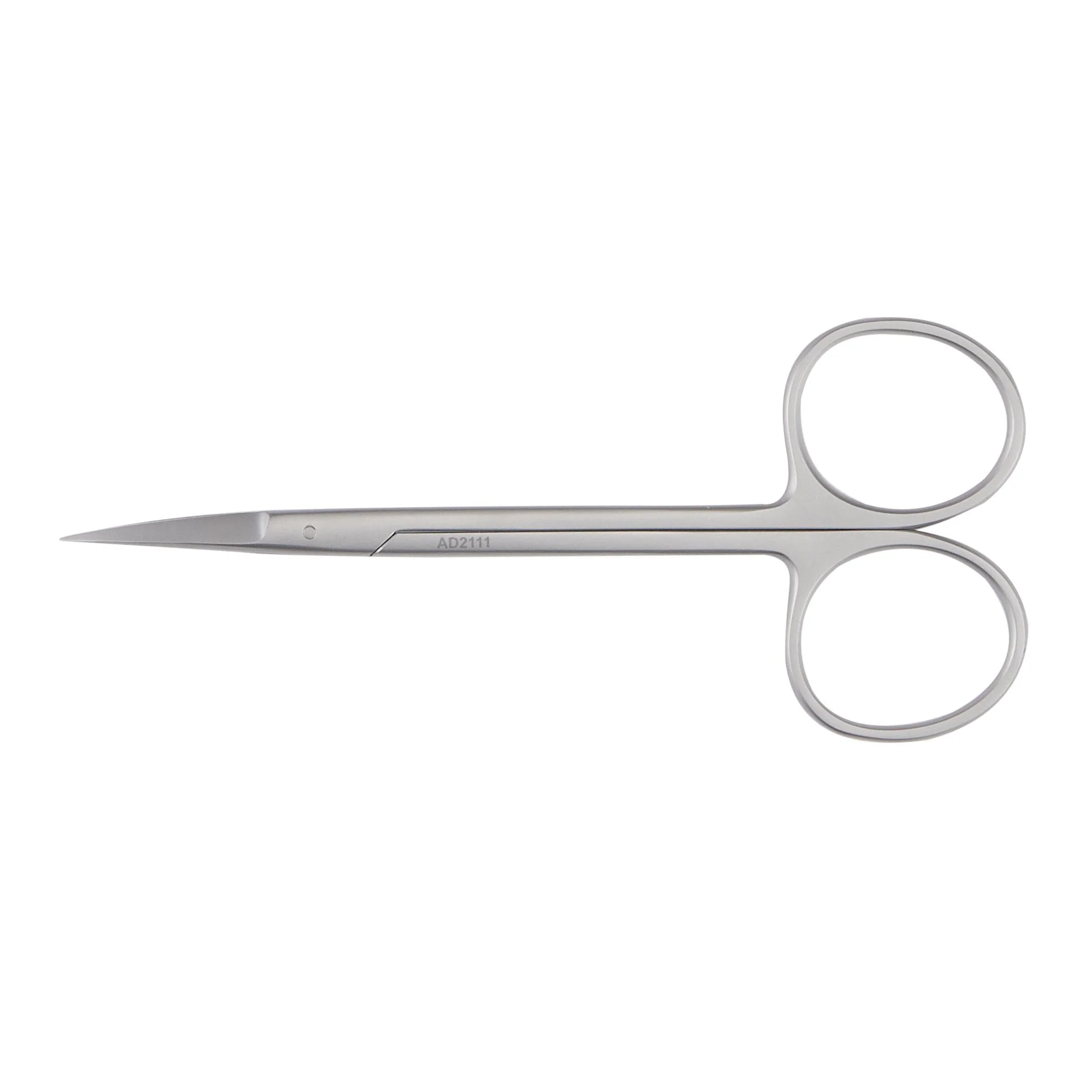 Iris Scissors McKesson Argent 4-1/2 Inch Length OR / Surgical Grade Stainless Steel Finger Ring Handle Curved Sharp Tip / Sharp Tip