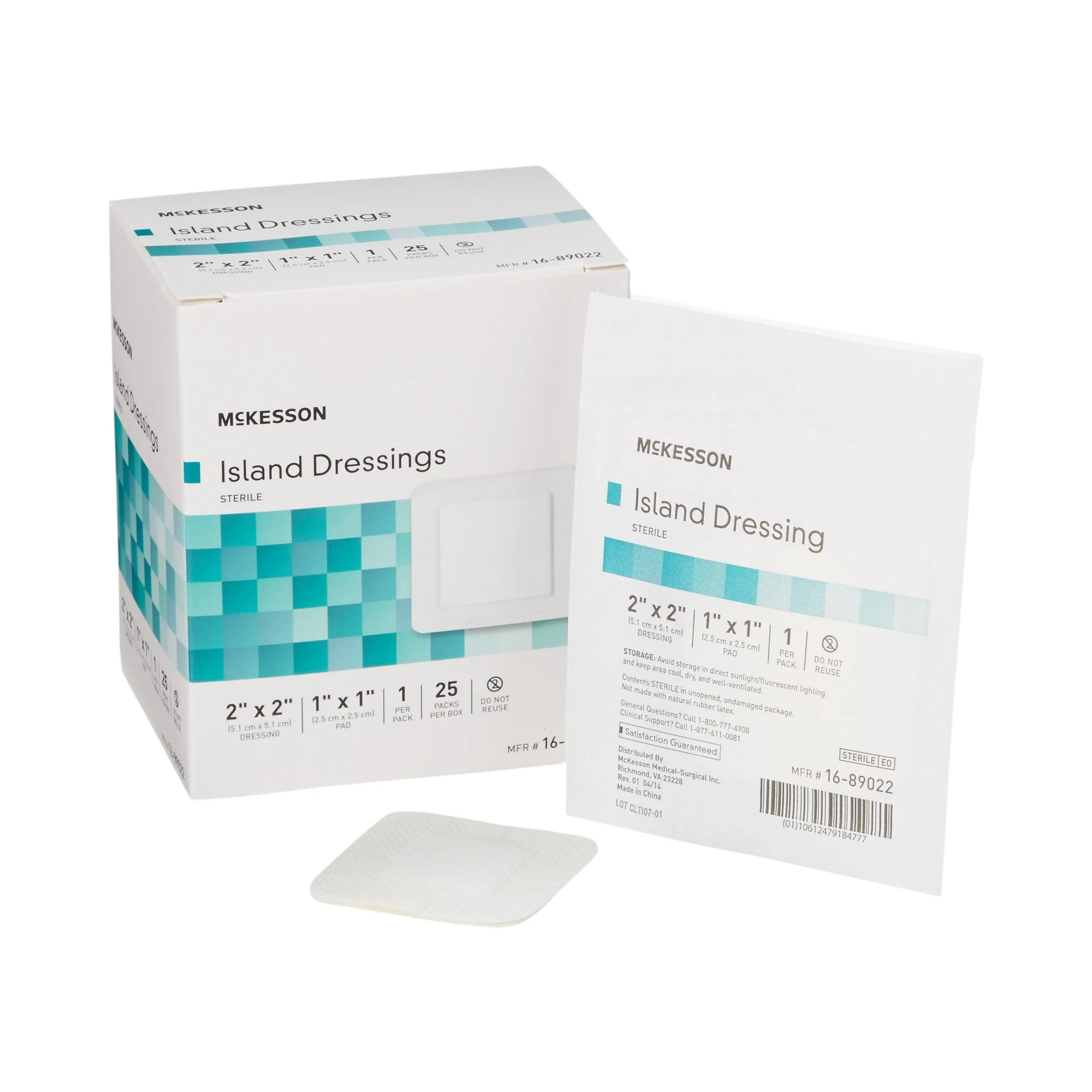 McKesson Brand McKesson Adhesive Dressing, 2 x 2 Inch (100/CS)