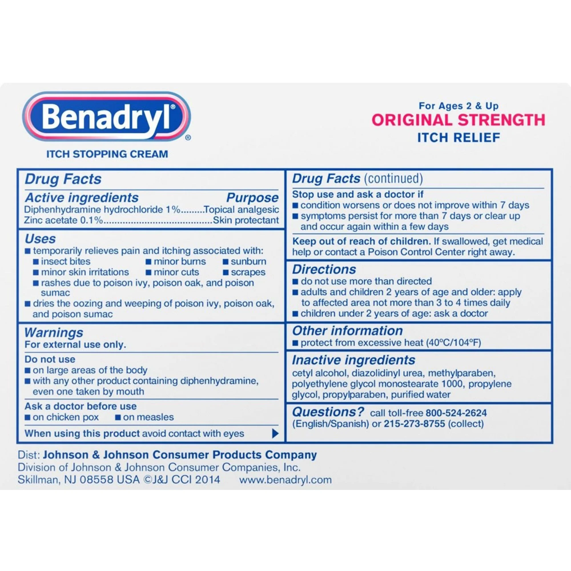 Glaxo Consumer Products Benadryl Itch Stopping Cream - Image 3