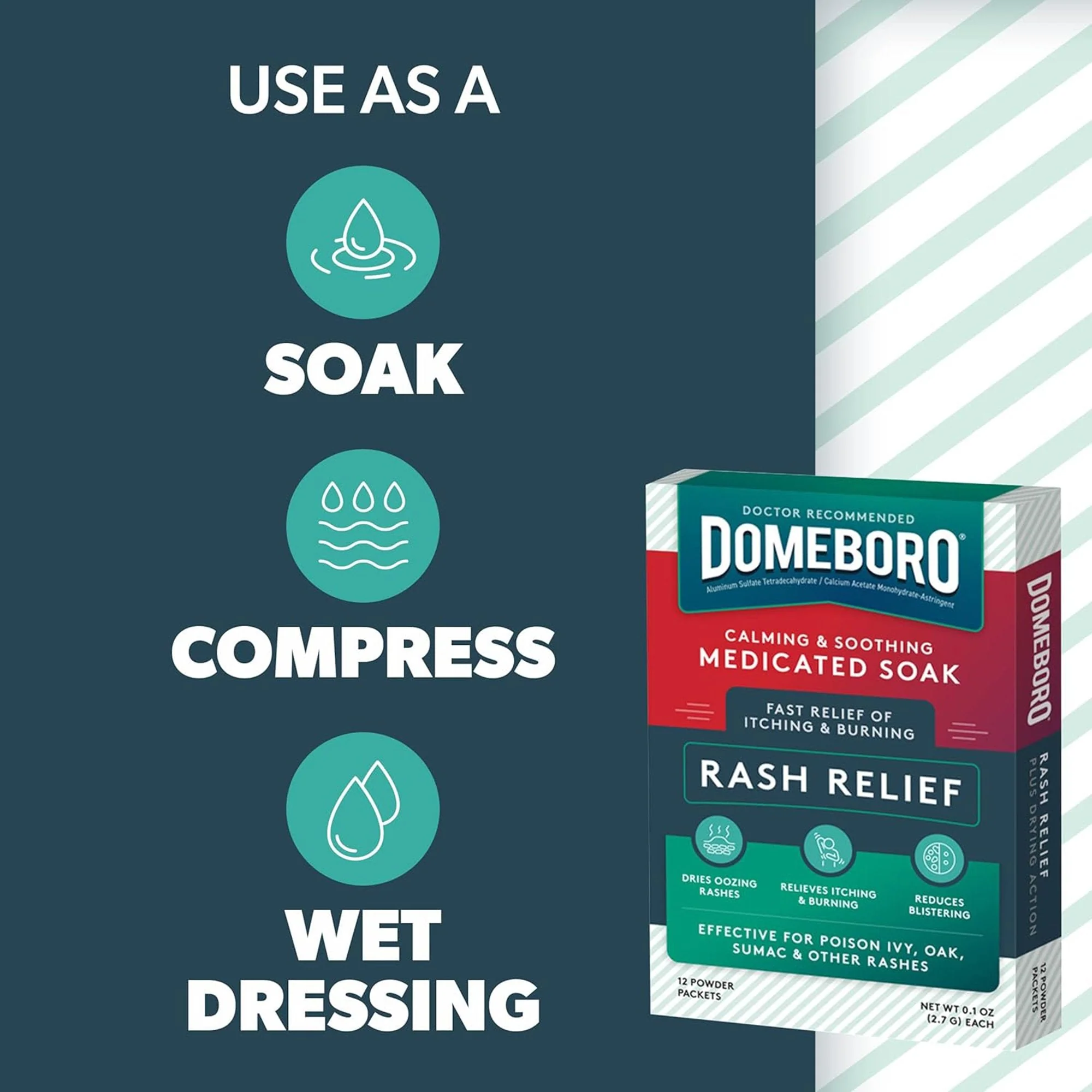 Emerson Healthcare Domeboro Aluminum Acetate Rash Relief - Image 3