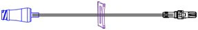 IV Extension Set ICU Needle-Free Port Small Bore 7 Inch Tubing