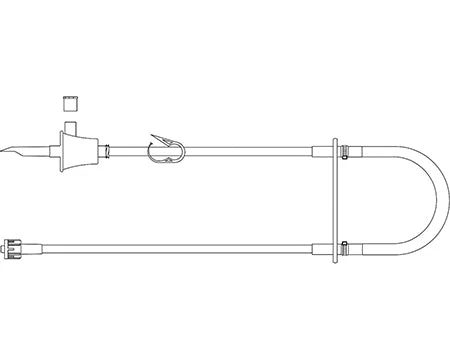 MPS Medical IV Pump Set ADP-3000 Pump Without Ports Without Filter 133 Inch Tubing Chemotherapy Medication (10/PK)