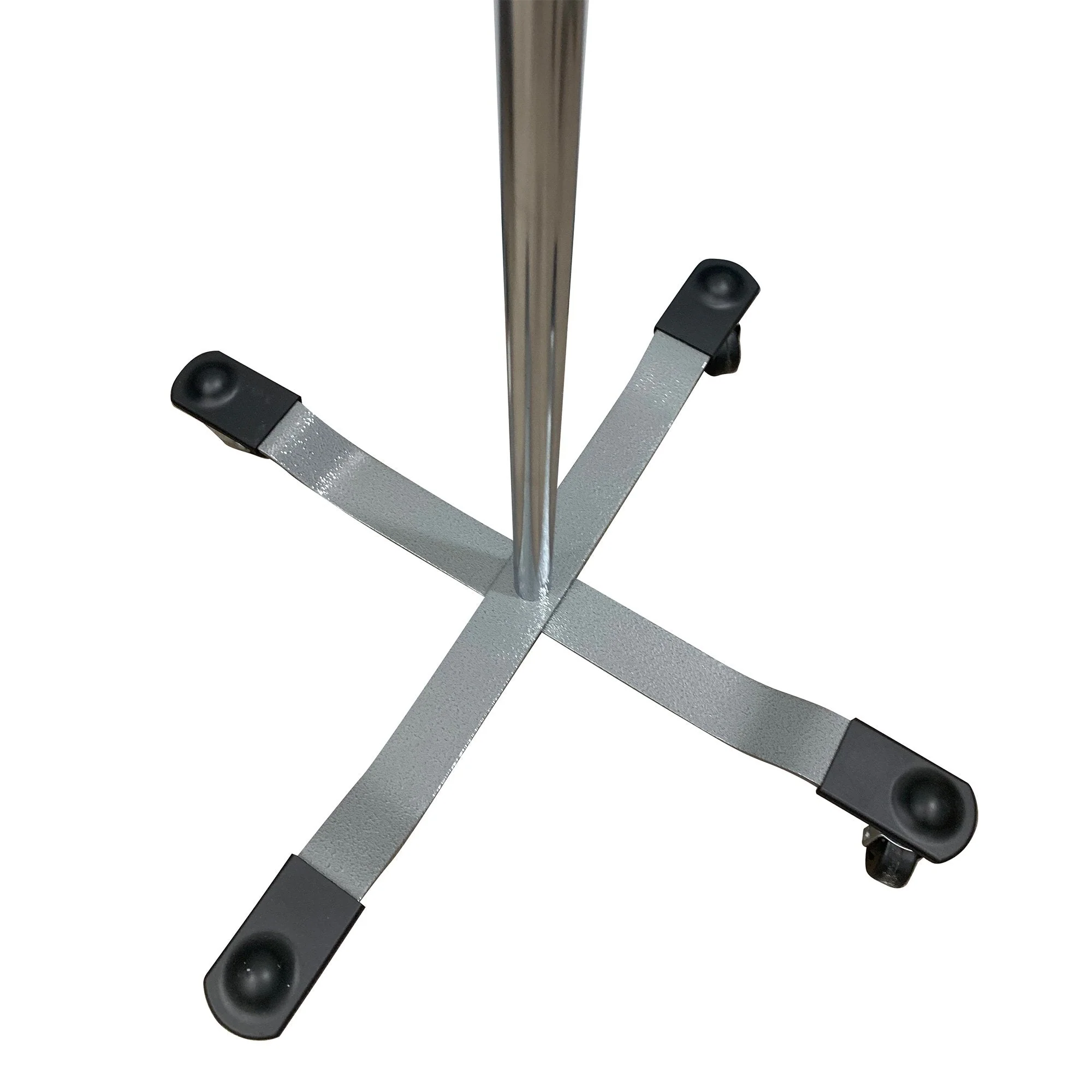 McKesson Brand IV Stand Floor Stand 2 Hooks 4 Legs with Casters - Image 2