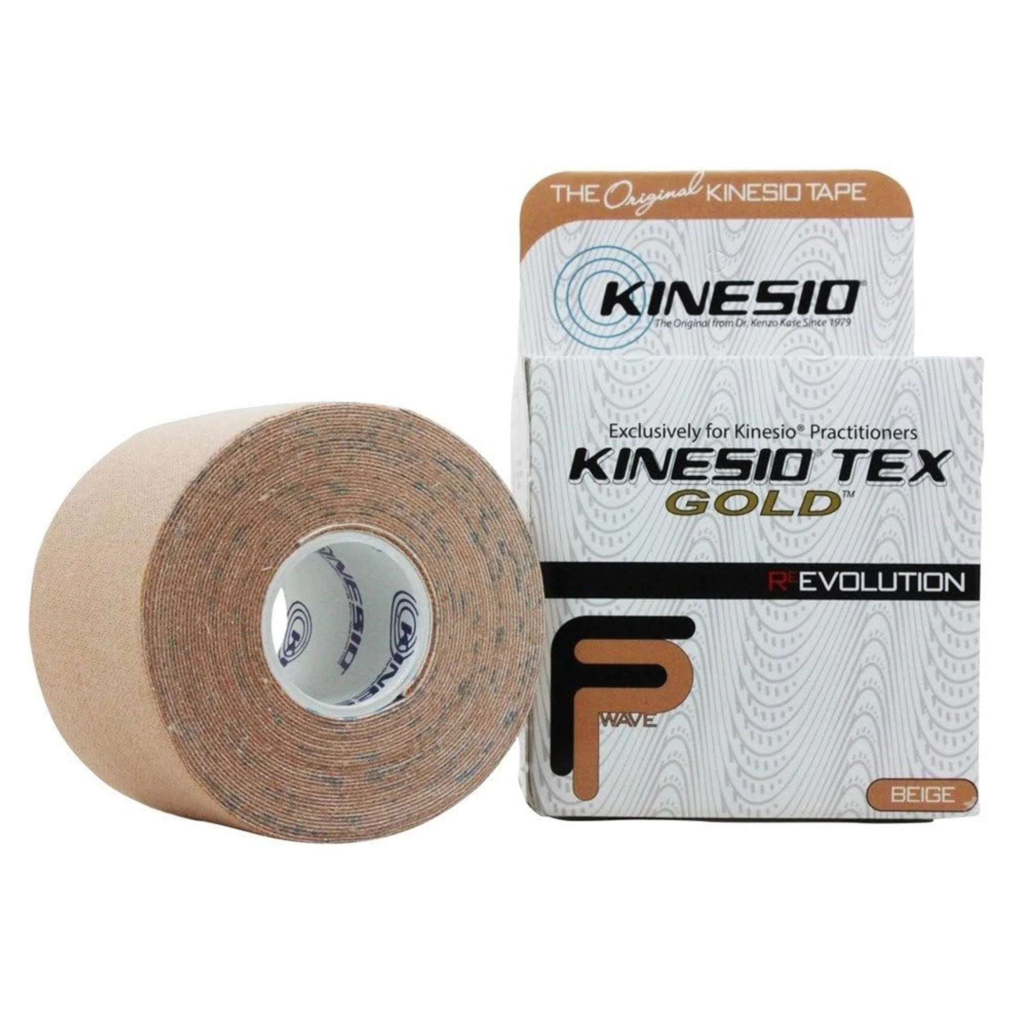 Fabrication Enterprises Kinesio Tex Gold FP Cotton Kinesiology Tape, 2 Inch x 5.5 Yard