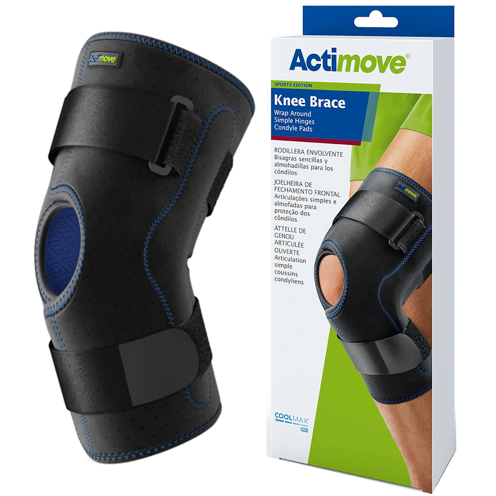 BSN Medical Actimove Sports Edition Hinged Knee Brace, 2X-Large