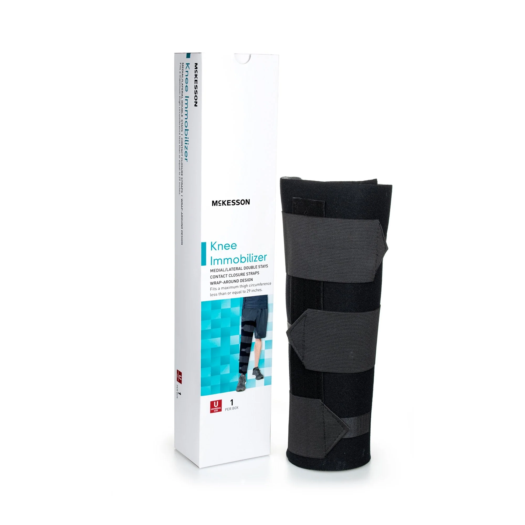 McKesson Brand McKesson Knee Immobilizer, 12-Inch Length, One Size Fits Most