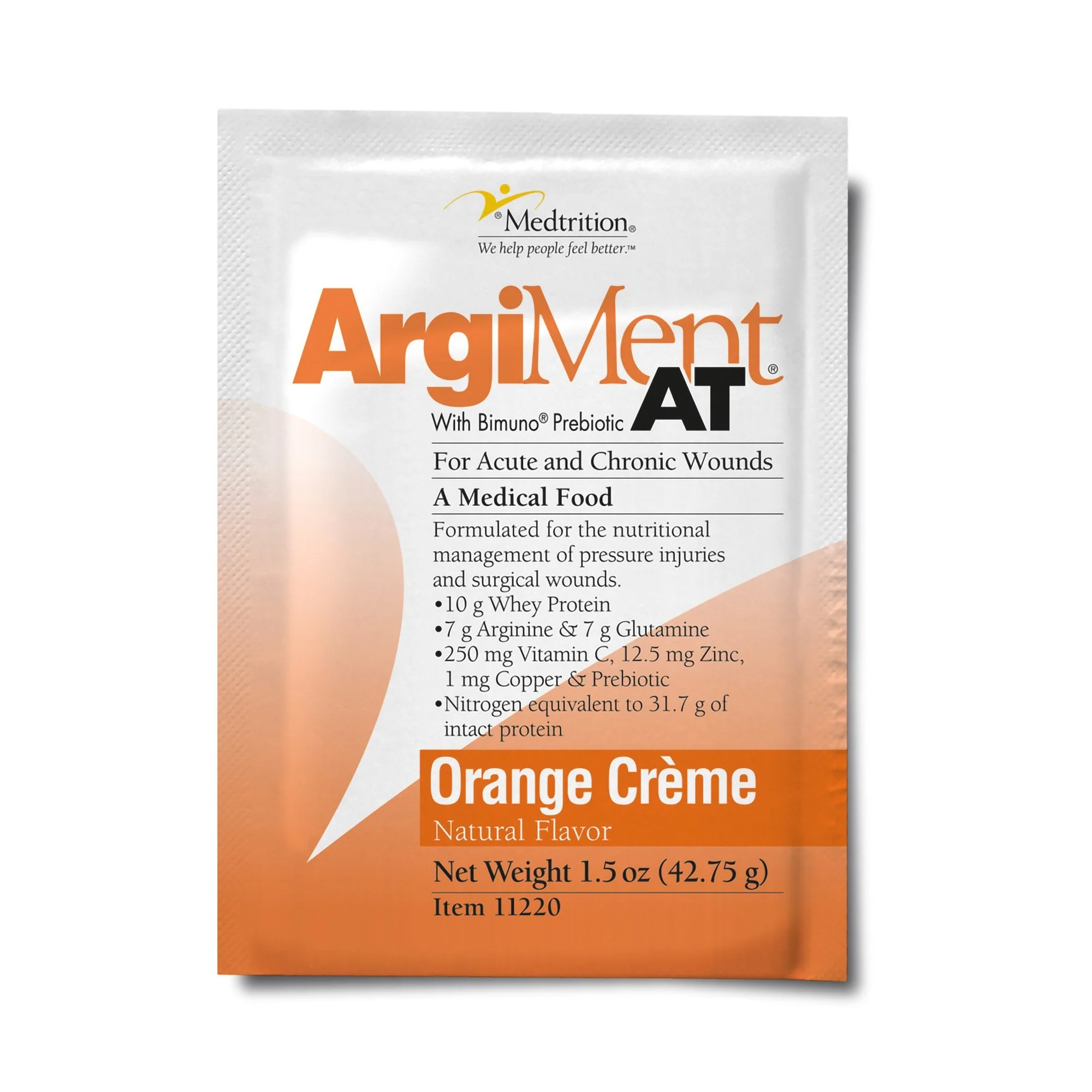 Medtrition/National Nutrition ArgiMent AT Orange Crème Medical Food for Acute and Chronic Wounds (60/CS)