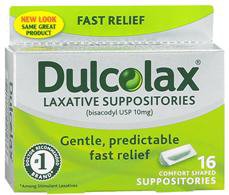 Boehringer Ingelheim Dulcolax Bisacodyl Laxative Suppositories (16/CT)