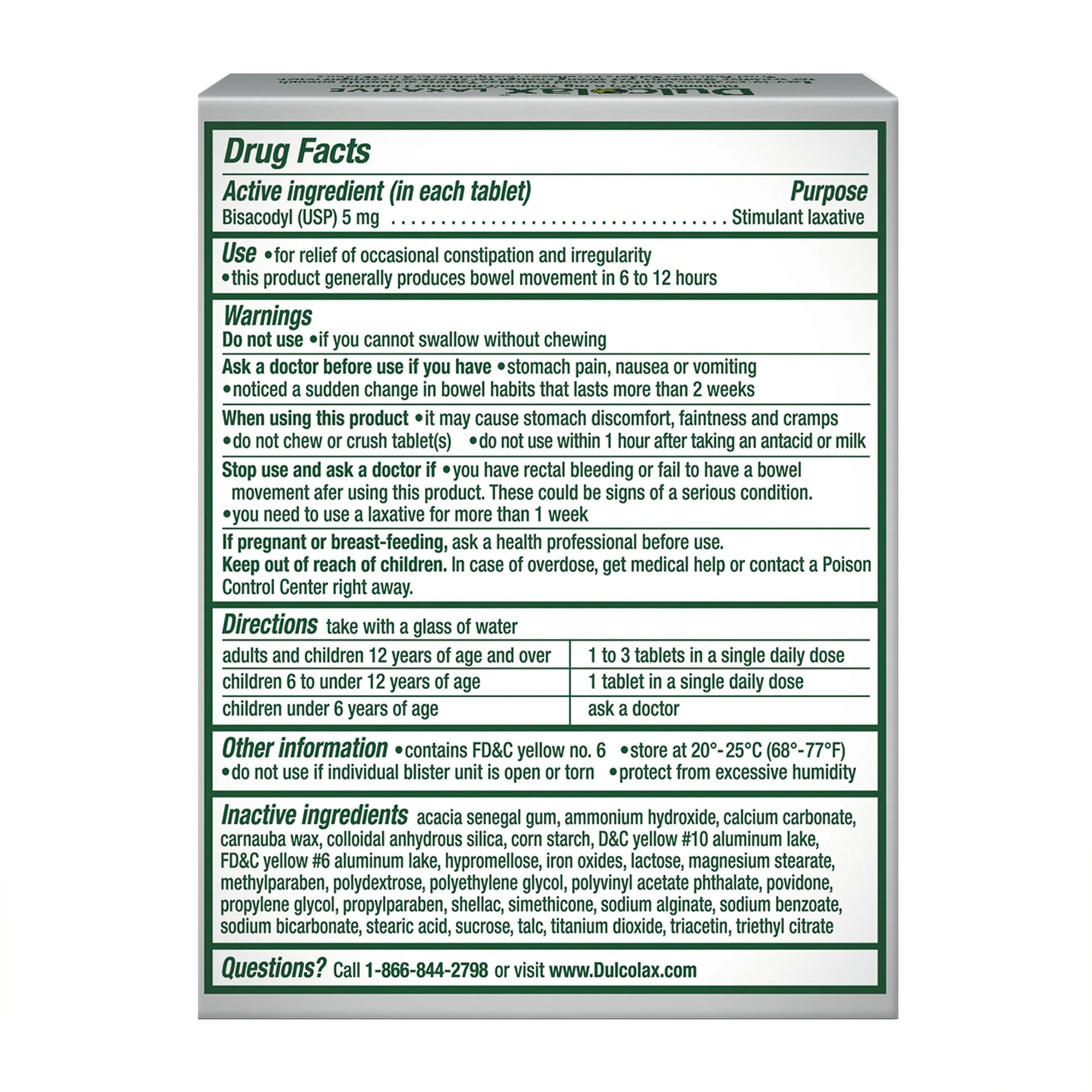 Boehringer Ingelheim Dulcolax Bisacodyl Laxative - Image 2