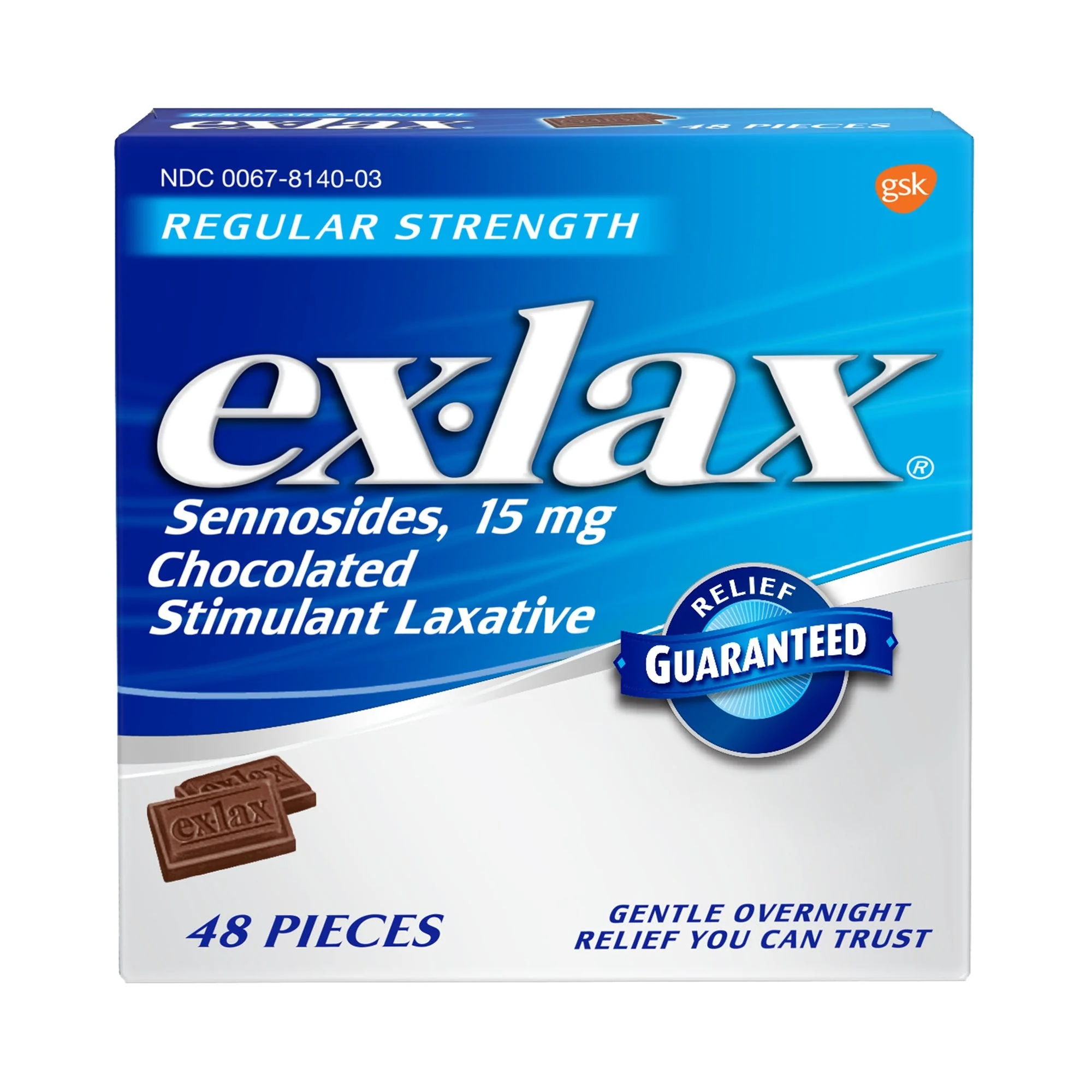 Novartis Ex-lax Sennosides Chocolate Laxative