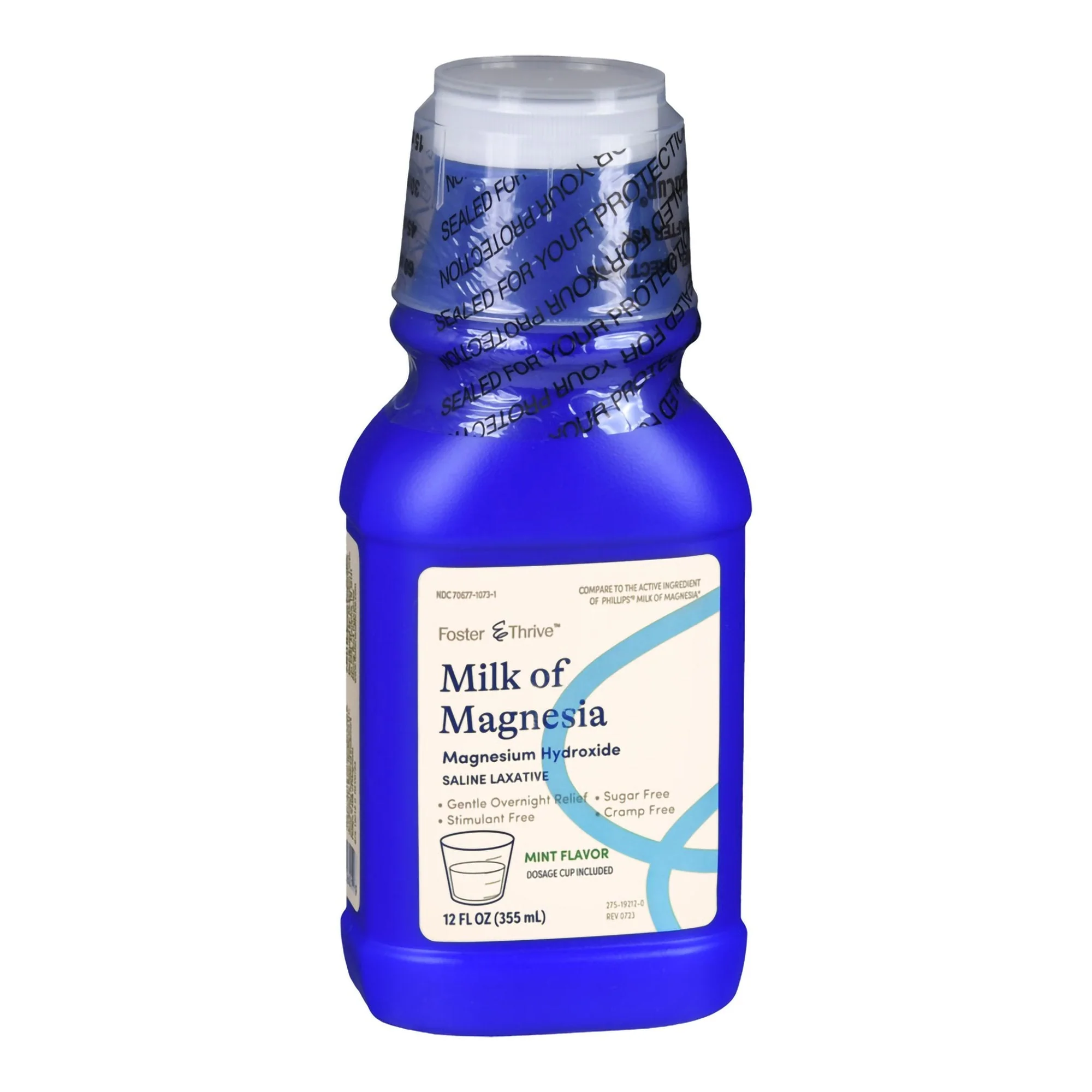 McKesson Brand Foster & Thrive Milk of Magnesia Magnesium Hydroxide Liquid Mint - Image 4