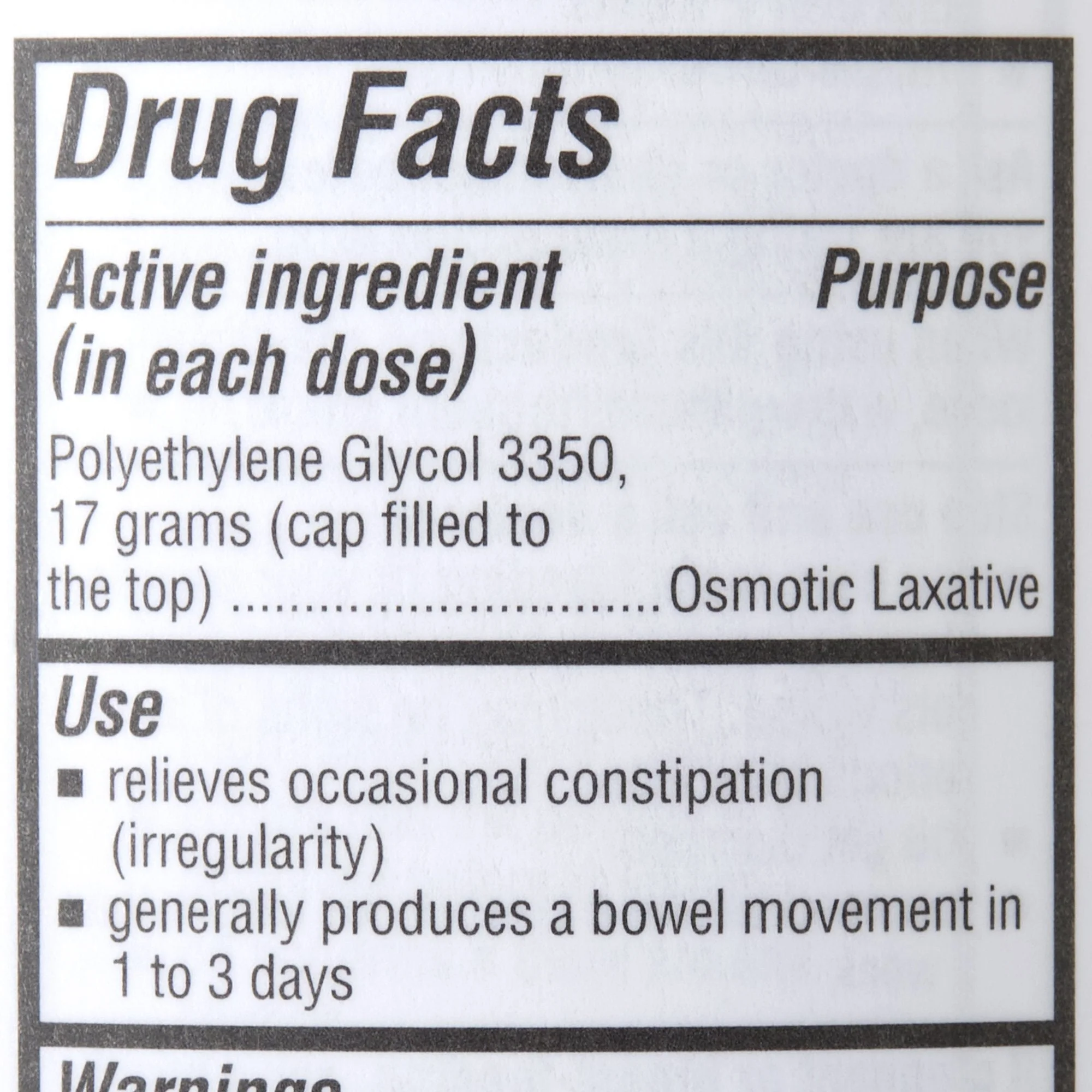 Geri-Care Geri-Care Polyethylene Glycol 3350 Laxative (12/CS) - Image 2