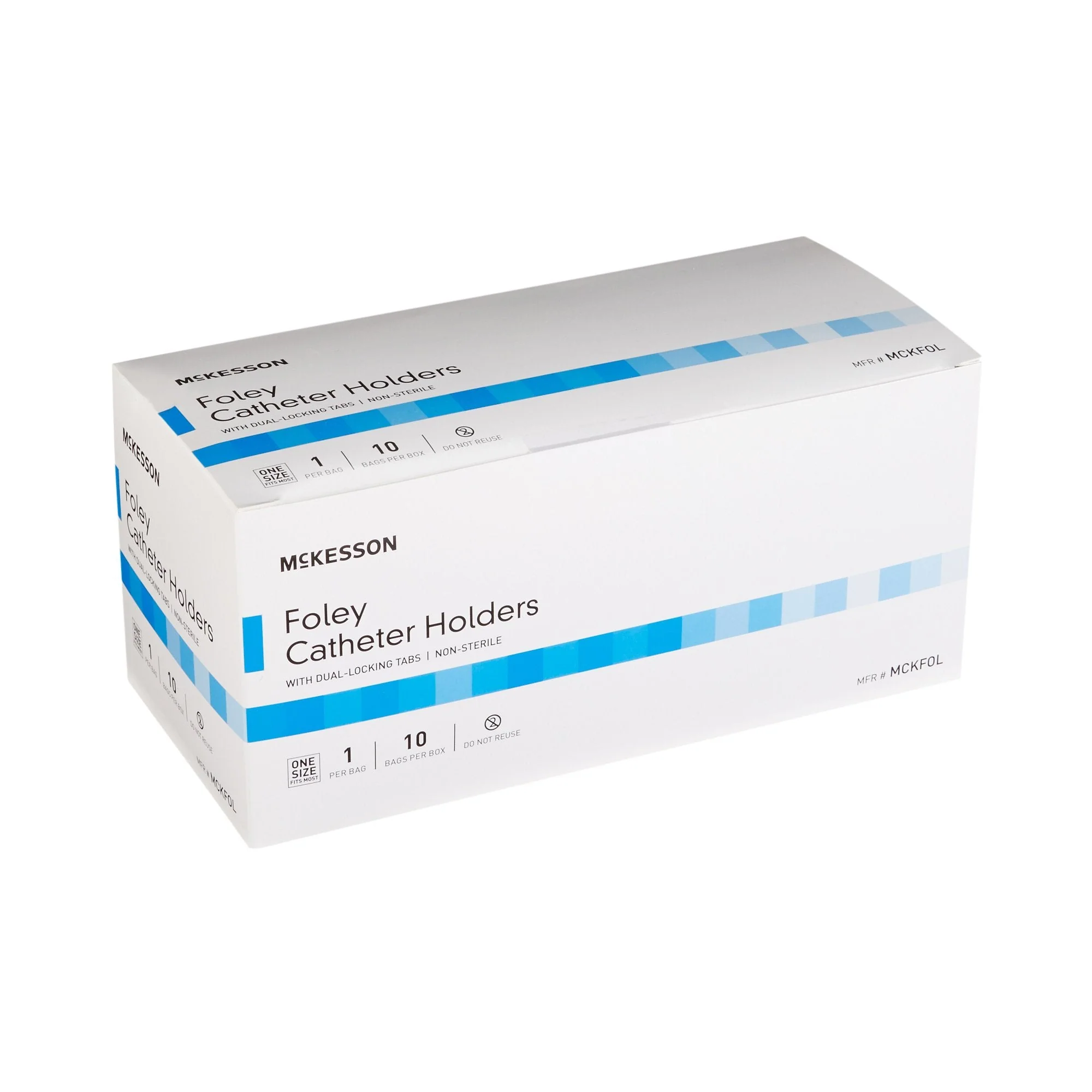 McKesson Brand McKesson Foley Catheter Holder Leg Strap With Dual-Locking Tabs, 2 x 24 Inch (100/CS) - Image 5