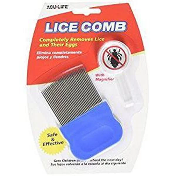 Health Enterprises Inc Acu-Life Metal Lice Comb with Magnifier