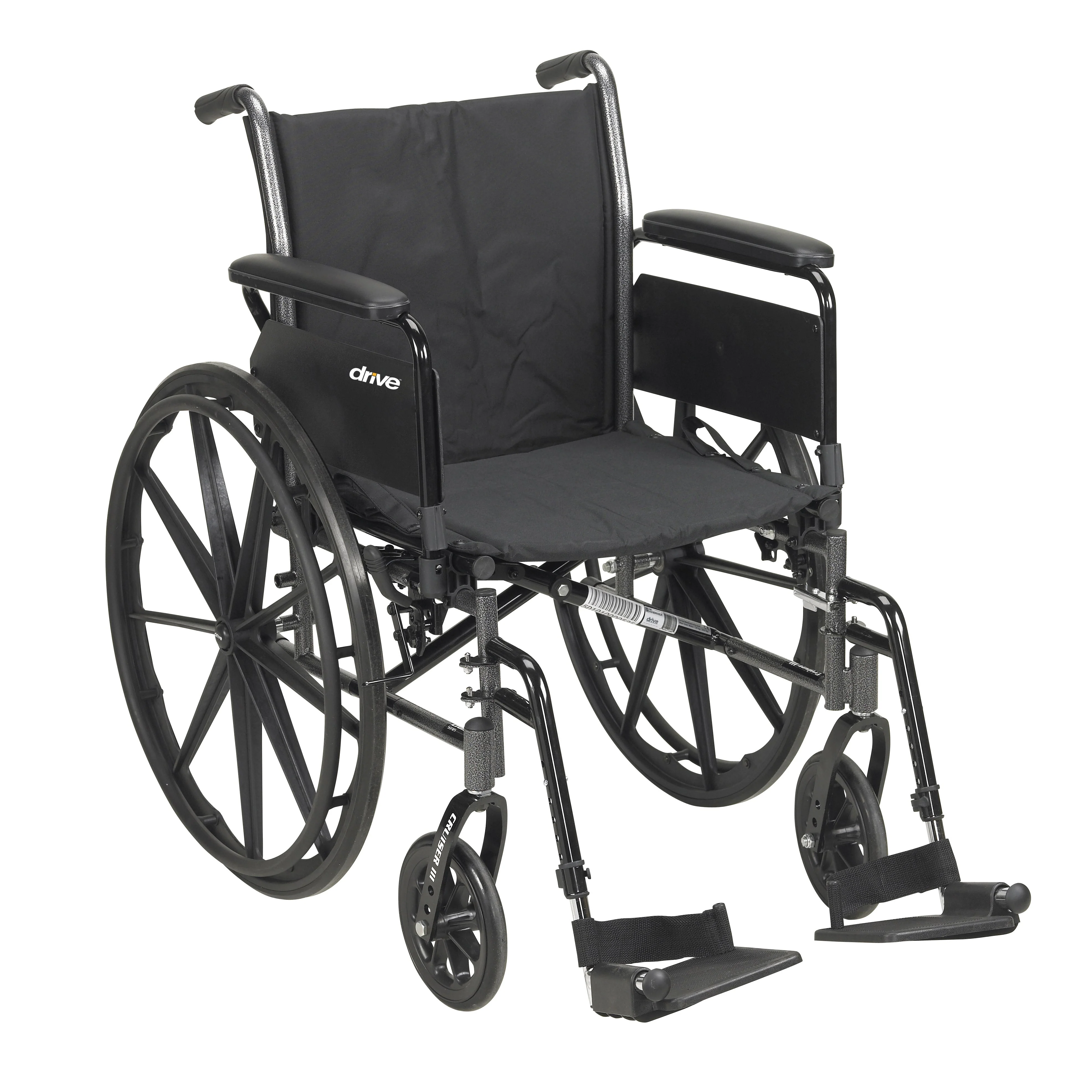 Drive DeVilbiss Healthcare drive Cruiser III Lightweight Wheelchair, 18-inch Seat Width