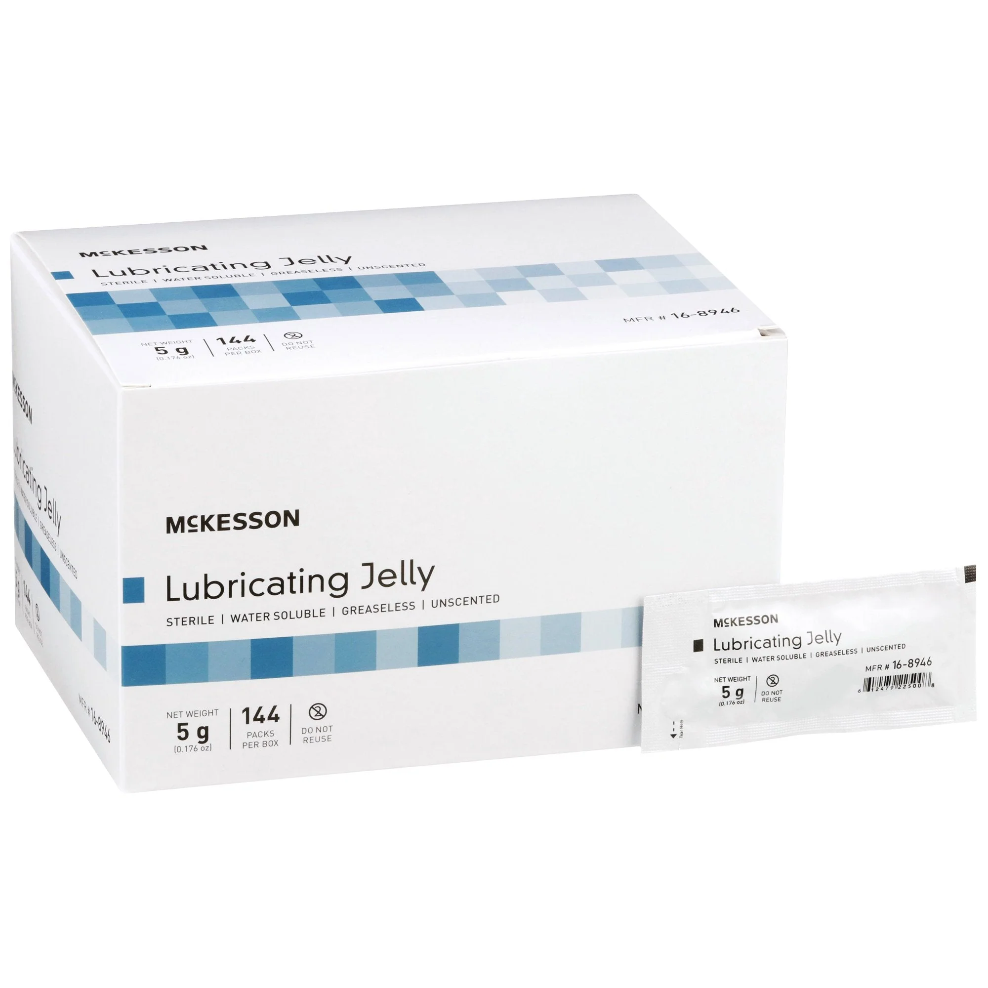 McKesson Brand McKesson Lubricating Jelly, 5-gram Packet (864/CS)