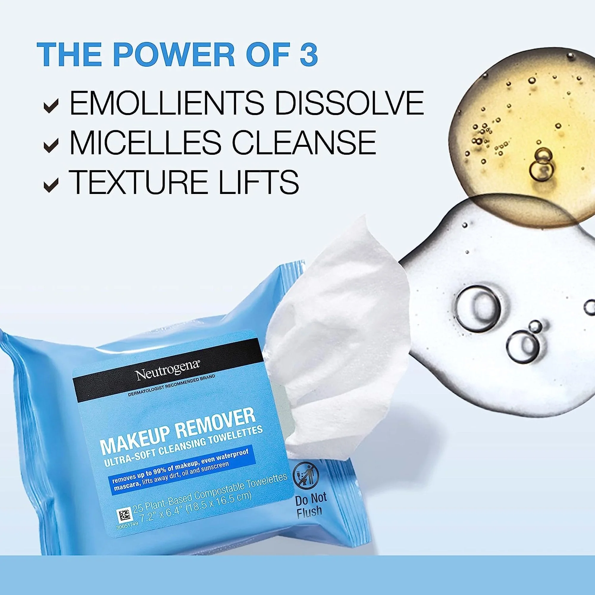 J & J Sales Neutrogena Makeup Remover Cleansing Towelettes Scented - Image 6