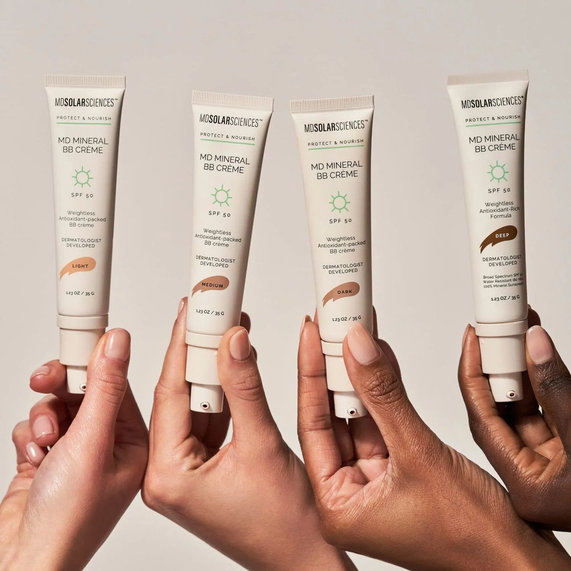 MDSolarSciences MDSolarsciences MD Mineral BB Crème SPF 50, Medium (24/CS) - Image 5