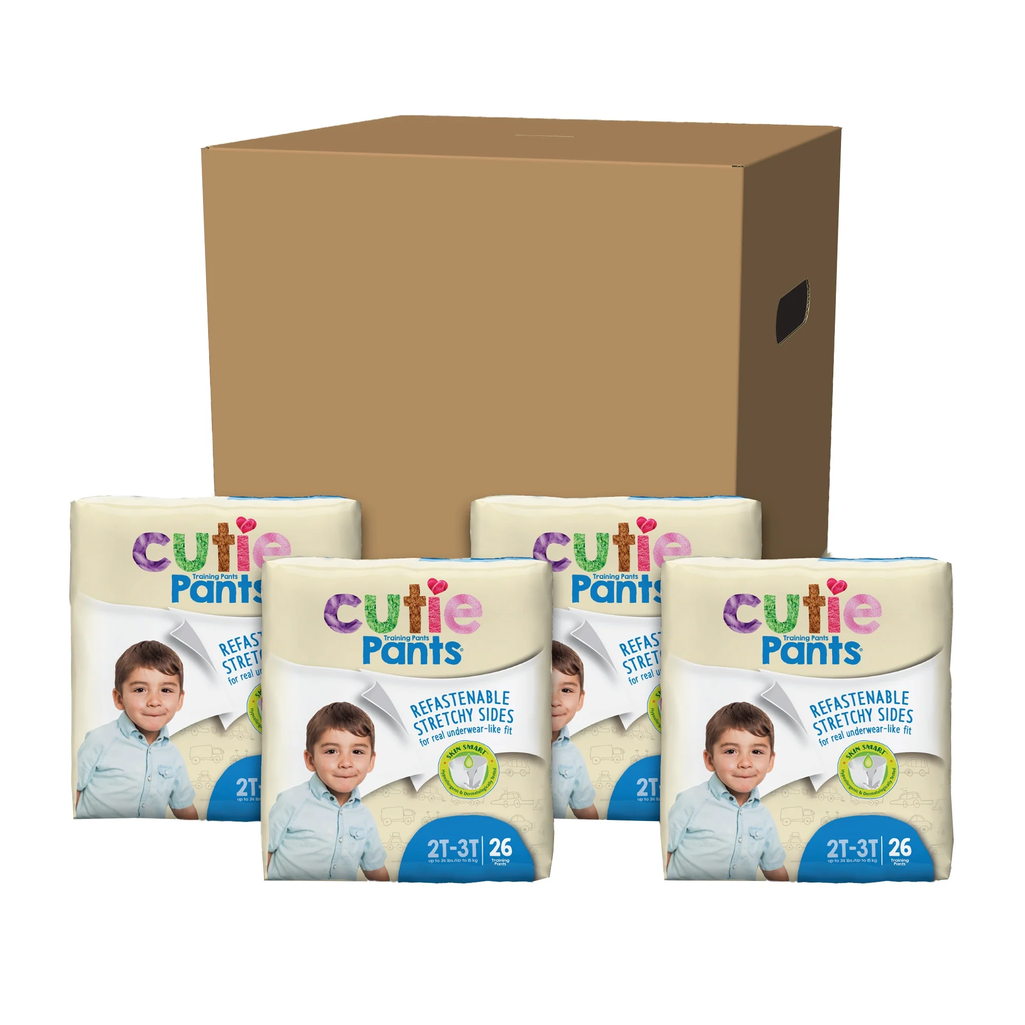 First Quality Products LLC Cutie Pants Training Pants, 2T to 3T (104/CS) - Image 2